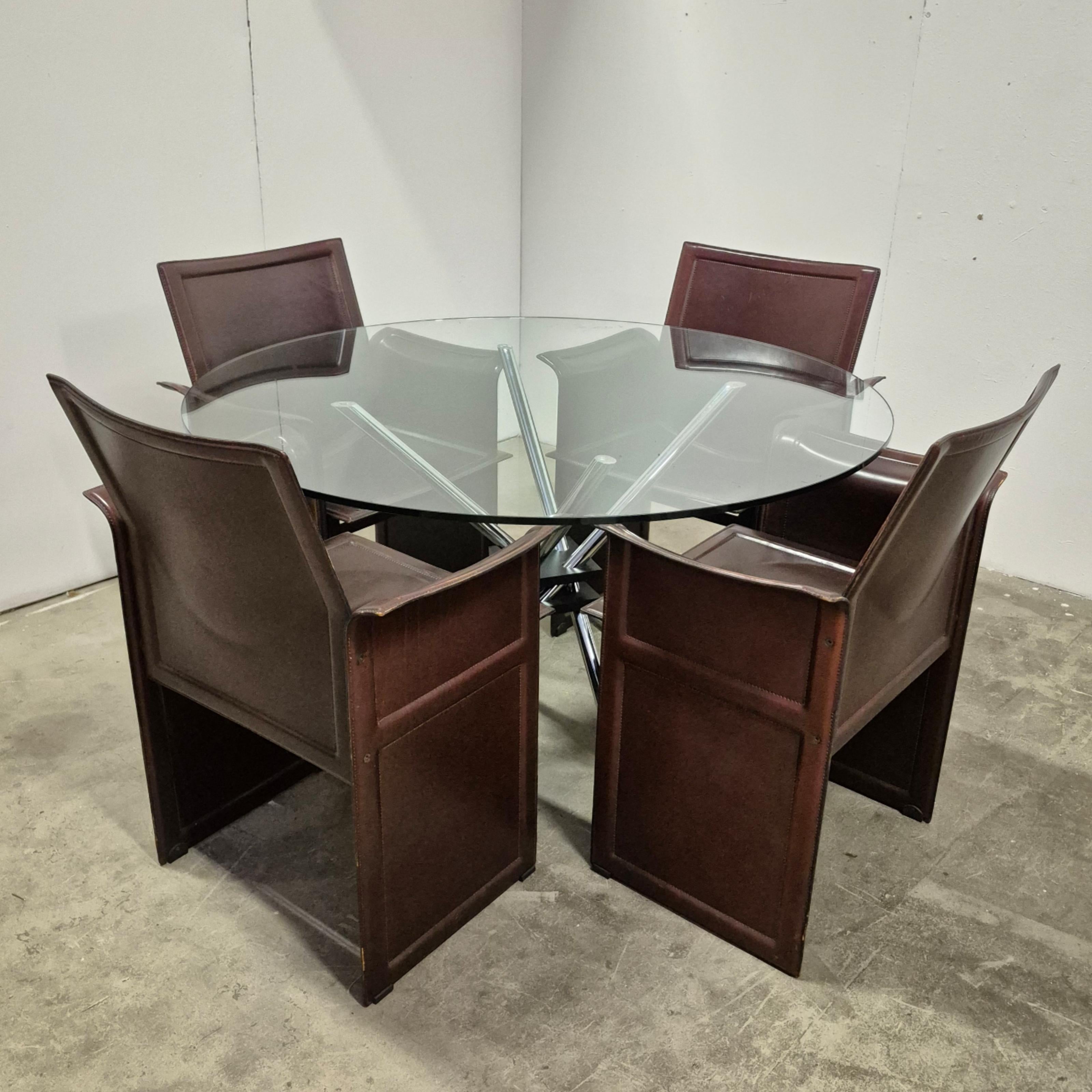Table de salle à manger Model No 459 par Takehiko Mizutani pour Alivar, Italie, années 1980 en vente 3