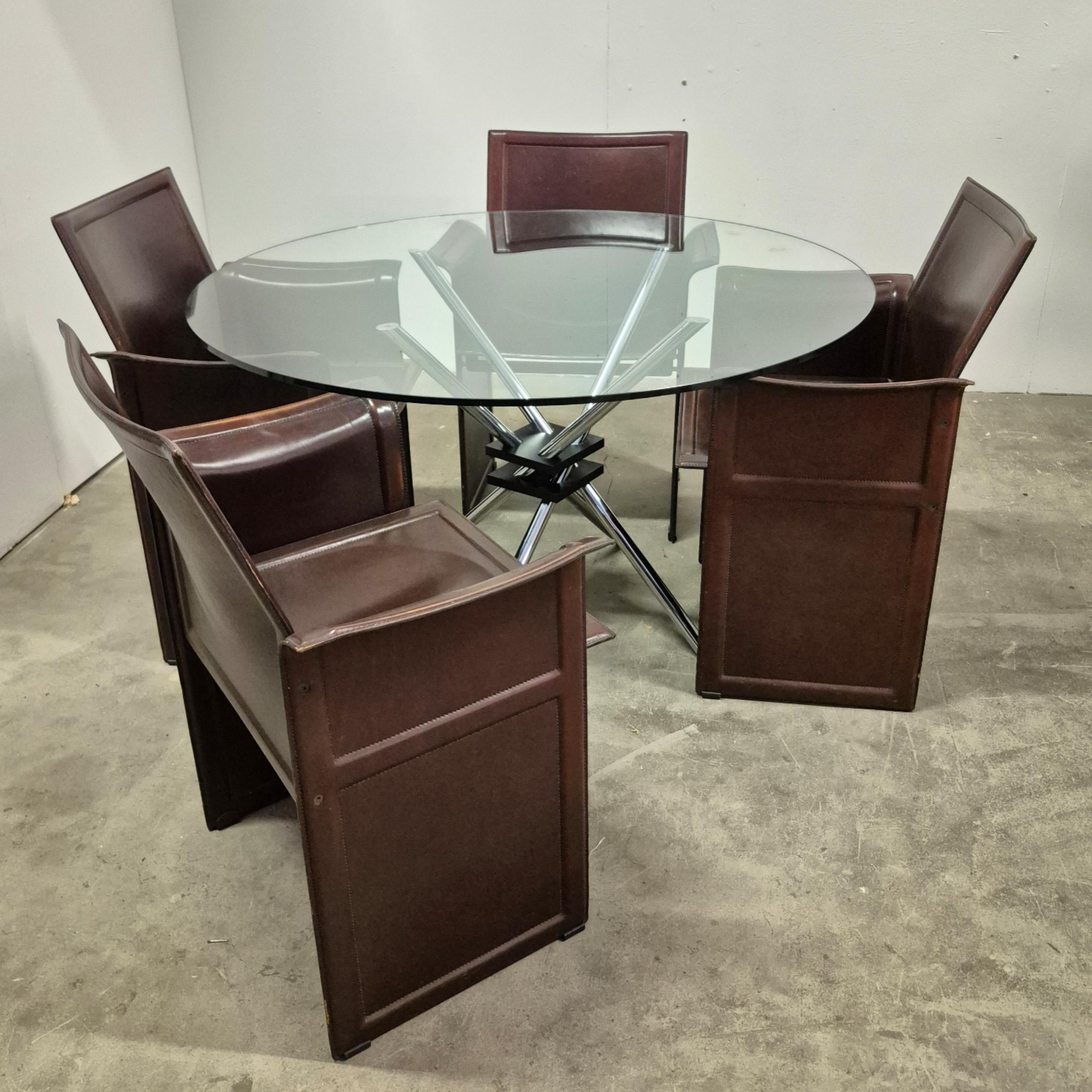 Table de salle à manger Model No 459 par Takehiko Mizutani pour Alivar, Italie, années 1980 en vente 2