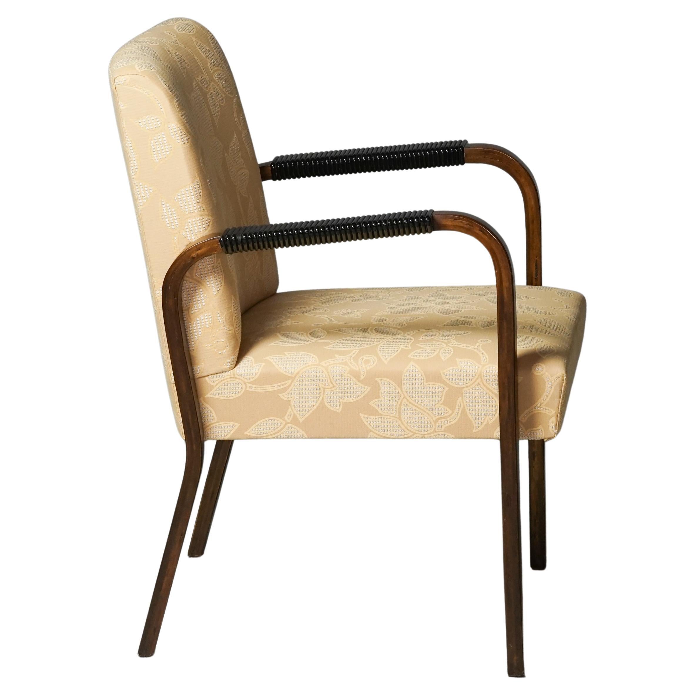 Poltrona Model 46 con tessuto floreale, Alvar Aalto, 1930/1940 in vendita
