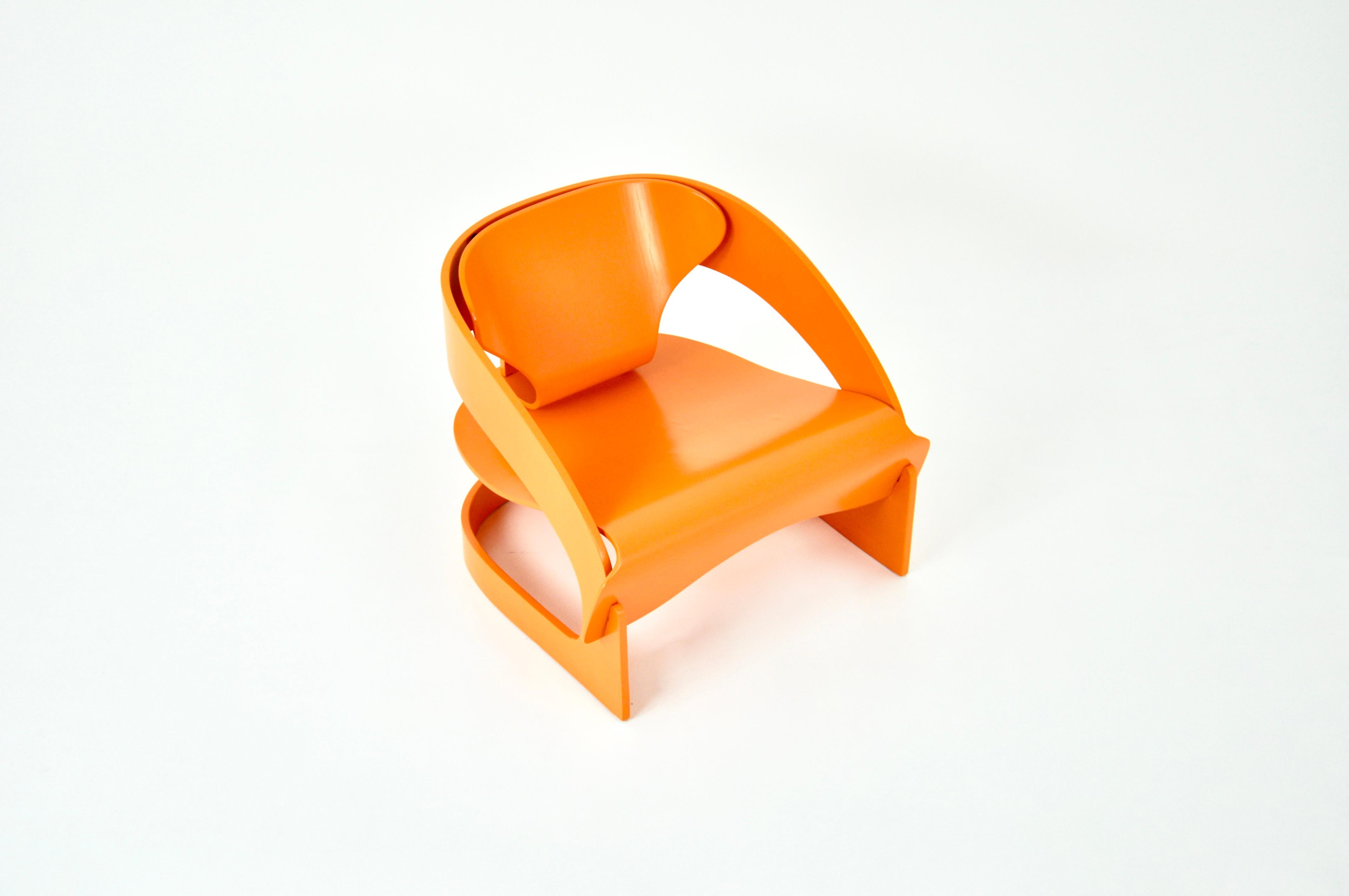 Sillón Model 4801 de Joe Colombo para Kartell, años 60 Moderno de mediados de siglo en venta
