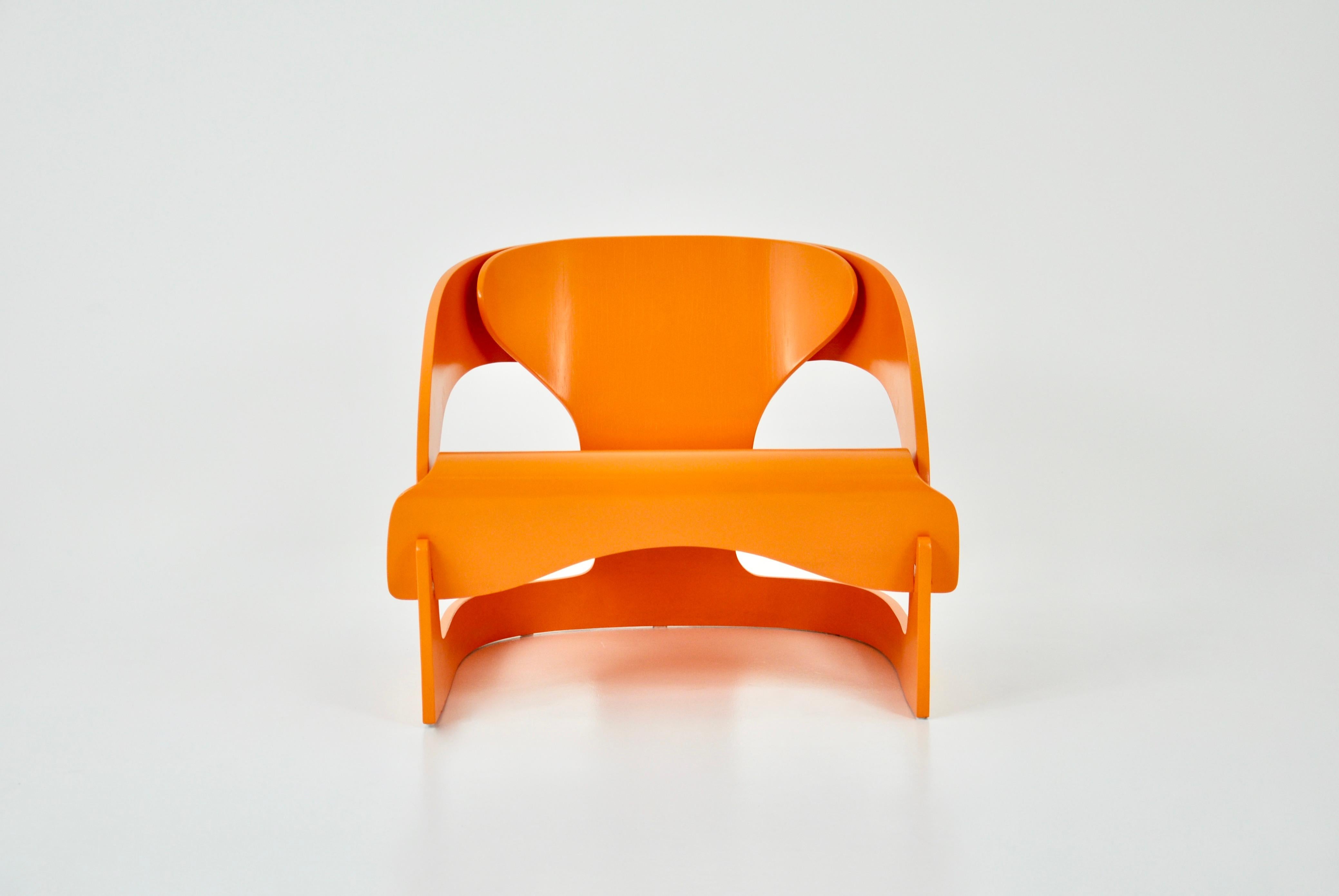 Model 4801 Armchair by Joe Colombo for Kartell, 1960s In Good Condition For Sale In Lasne, BE