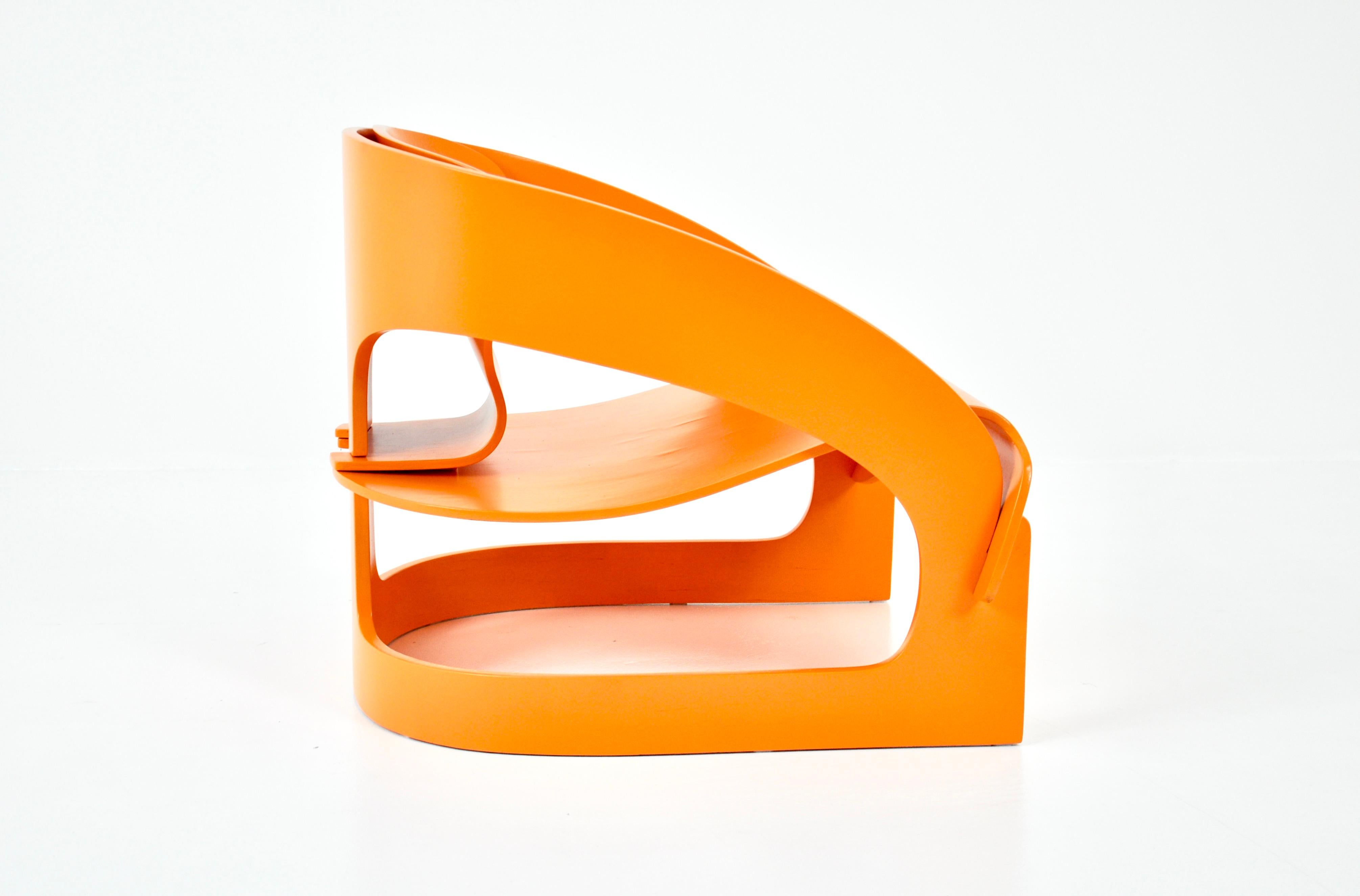 Sillón Model 4801 de Joe Colombo para Kartell, años 60 en Bueno estado para la venta en bruxelles, BE