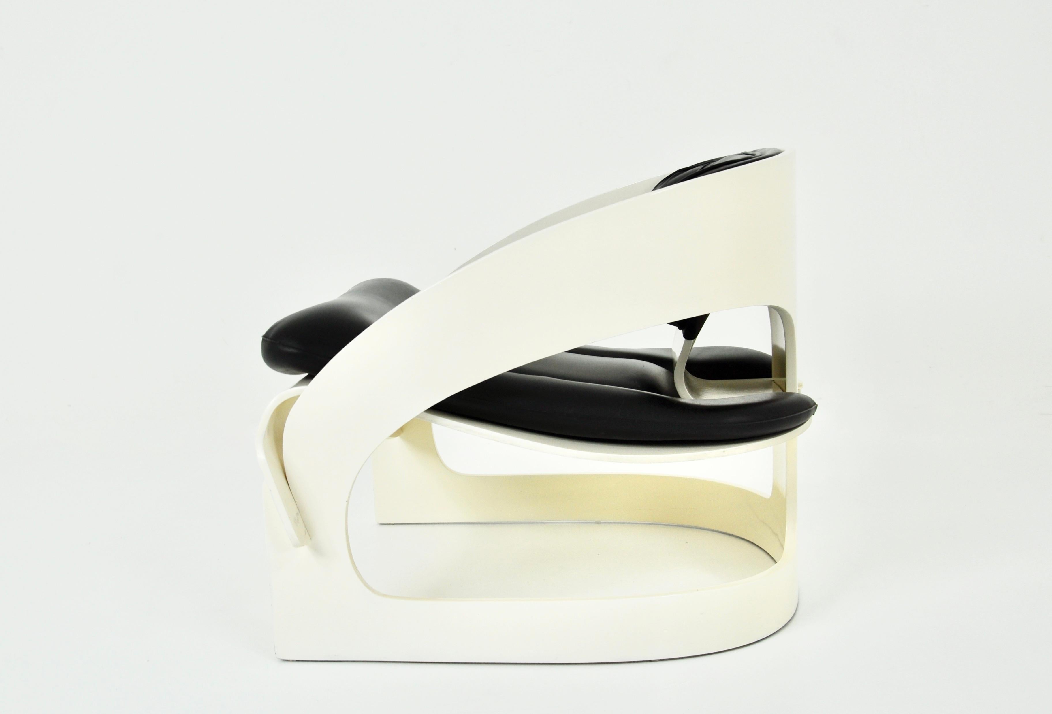 Wood Model 4801 Armchair by Joe Colombo for Kartell, 1960s For Sale