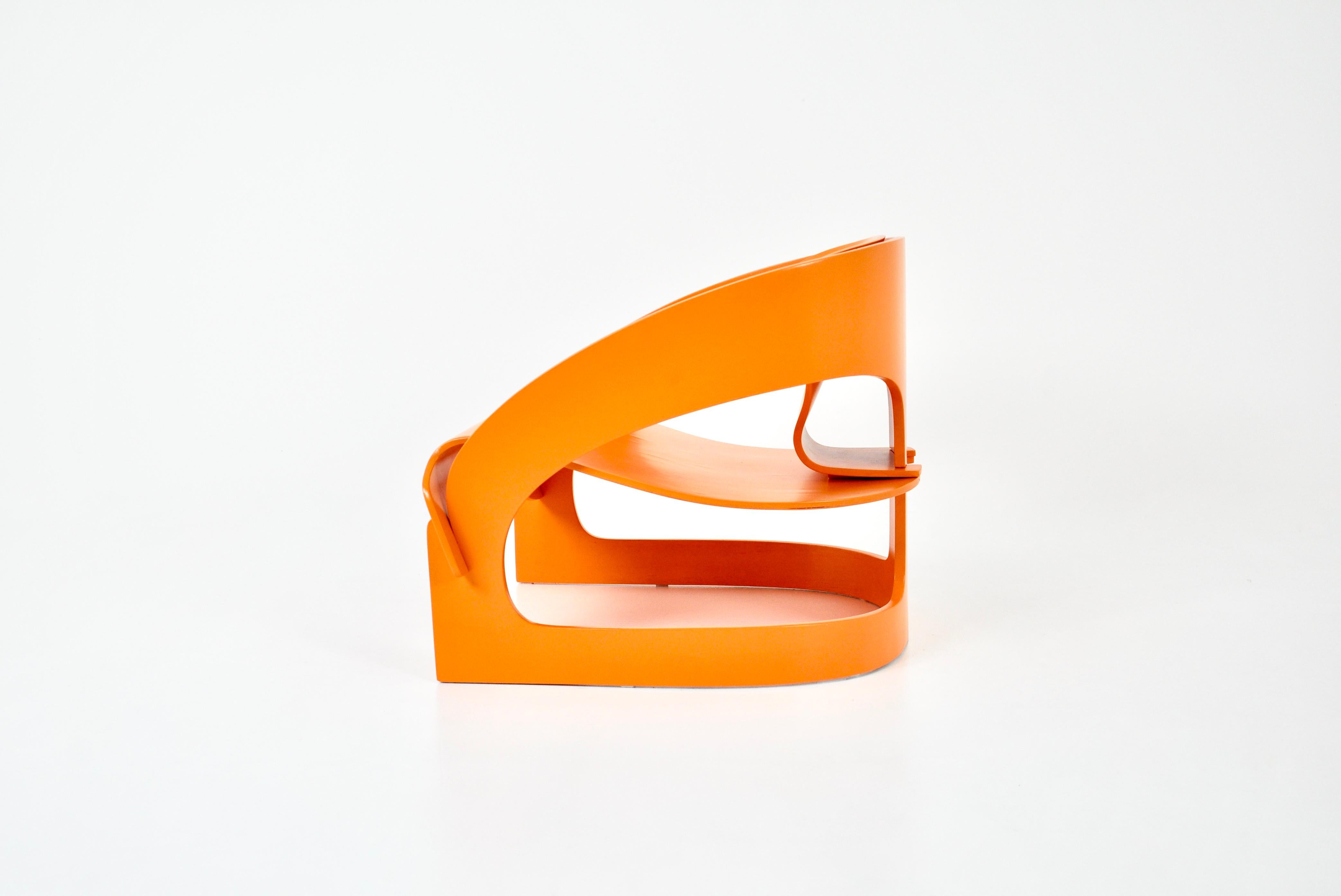 Sillón Model 4801 de Joe Colombo para Kartell, años 60 Madera en venta