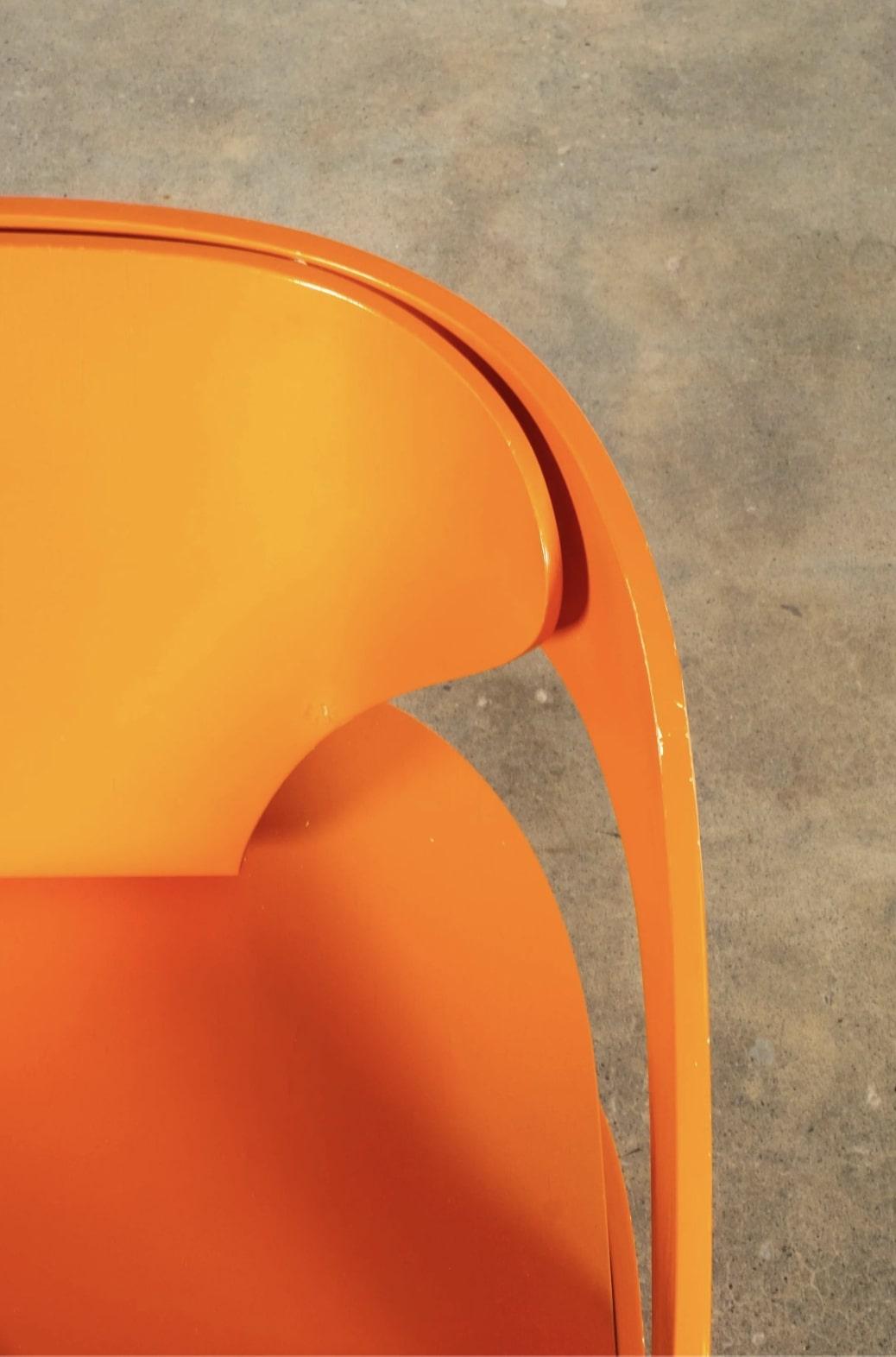 Wood Model 4801 Chair by Joe Colombo for Kartell