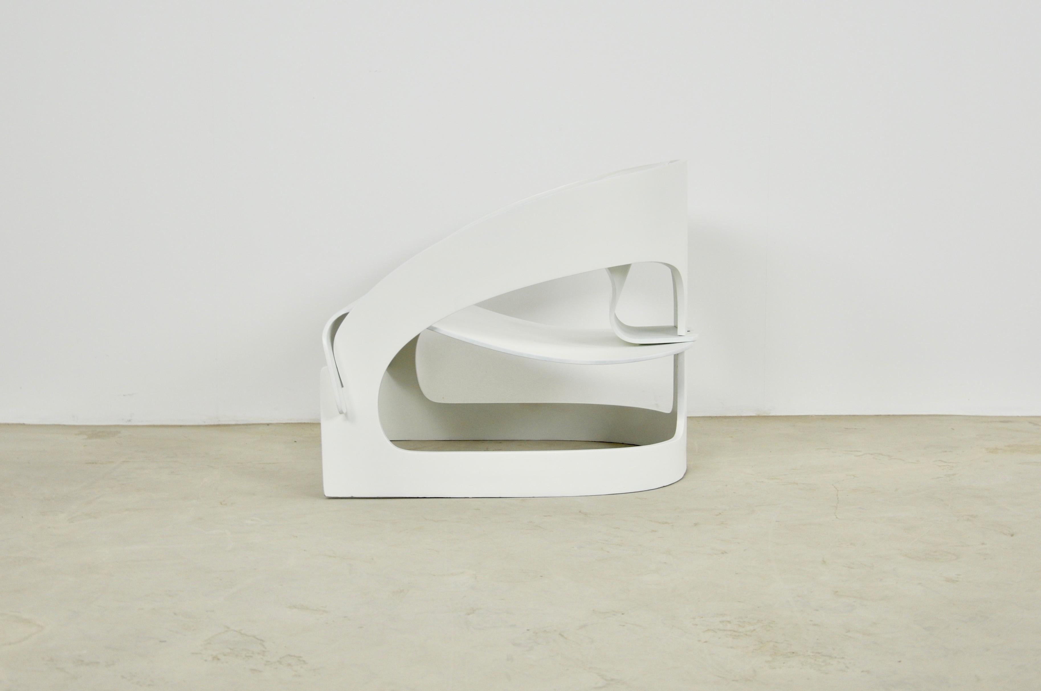 Mid-20th Century Model 4801 Easy Chair by Joe Colombo for Kartell, 1960s