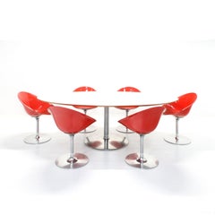 Model 4835 Eros Swivel Dining Chairs by Philippe Starck for Kartell, Set of 6