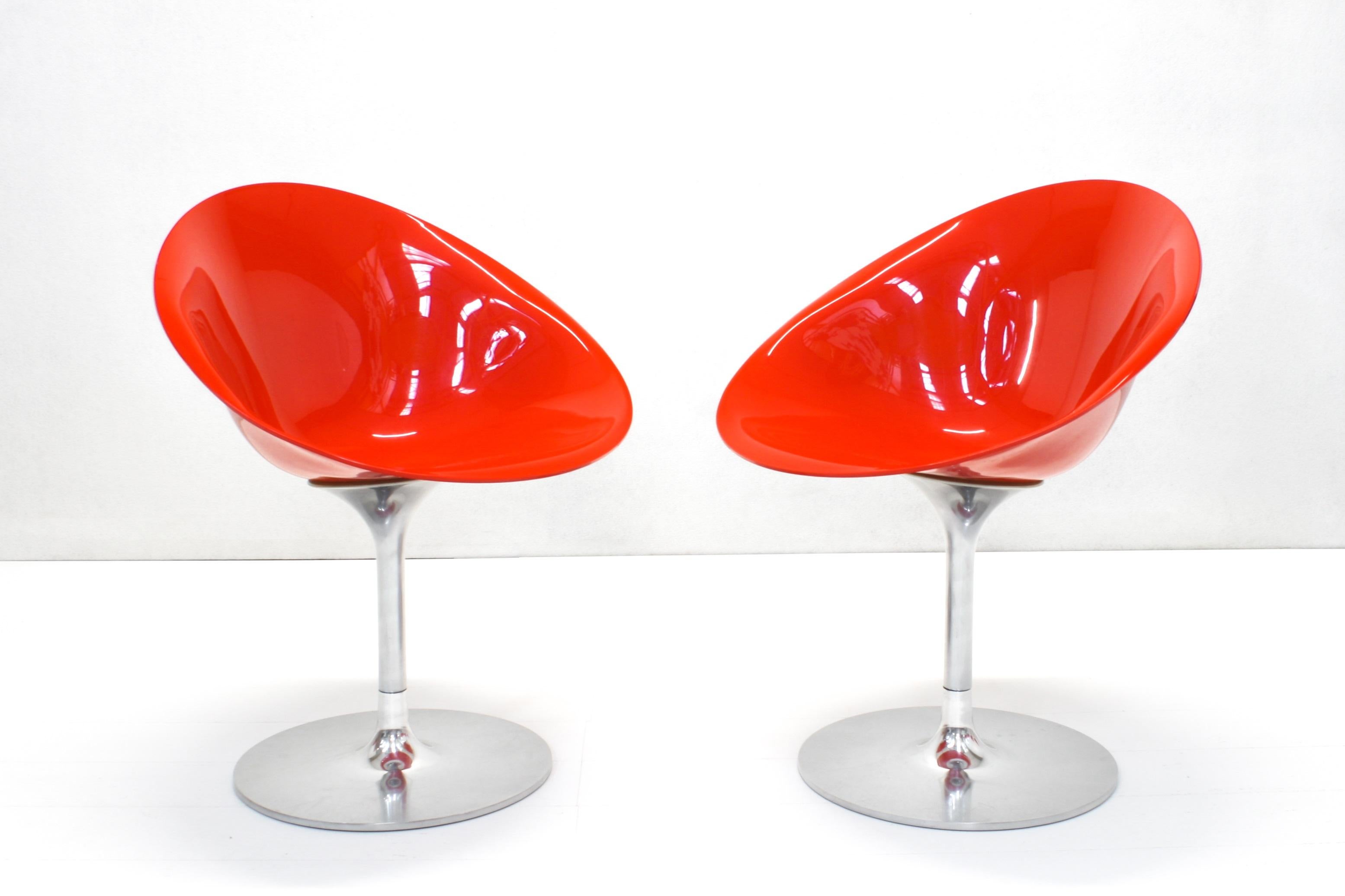 Dreh-Esszimmerstühle Modell 4835 Eros von Philippe Starck für Kartell, 6er-Set (Italienisch) im Angebot