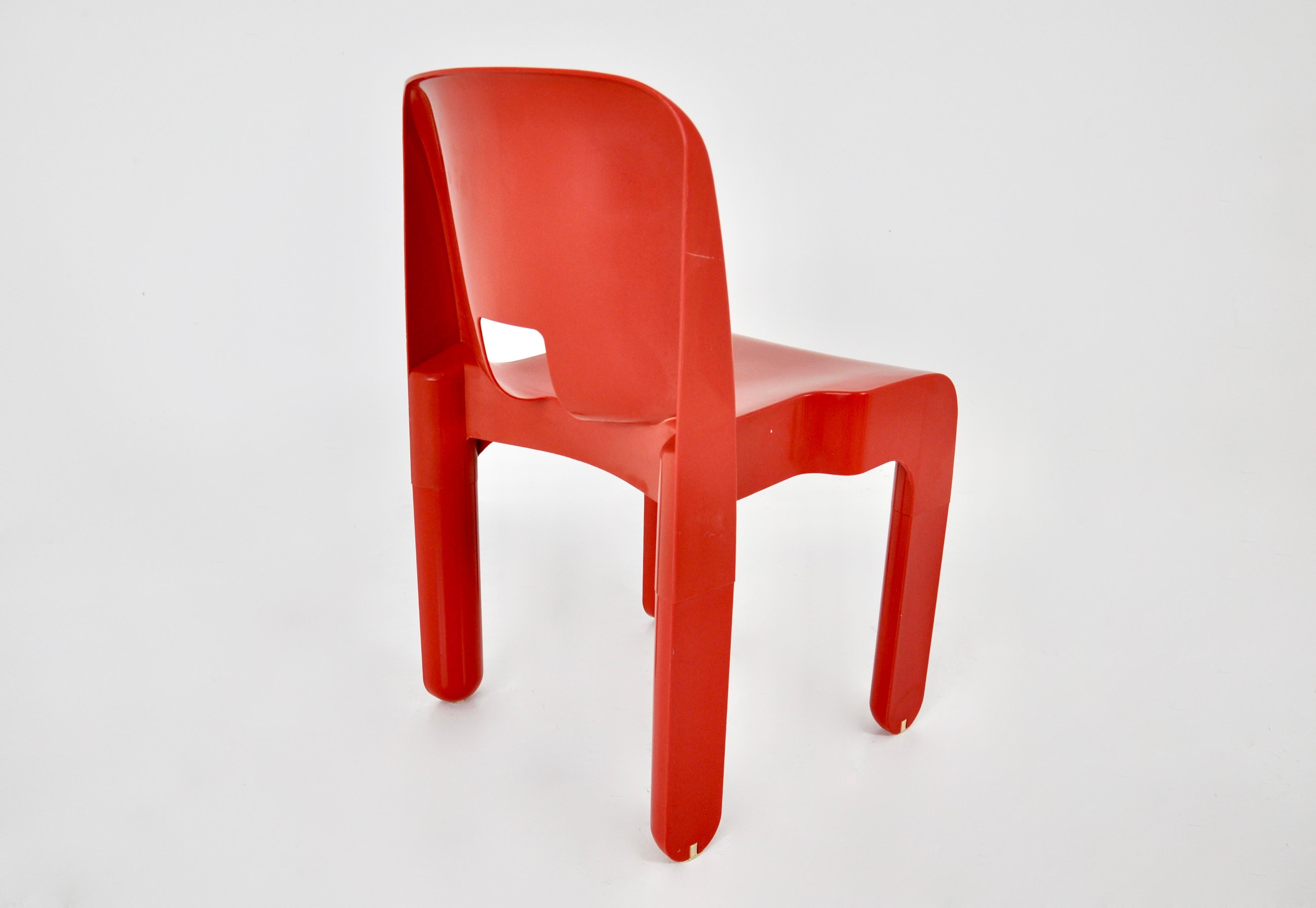 Plastic Model 4867 chairs by Joe Colombo for Kartell, 1970S, set of 2 For Sale