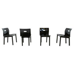 Retro Model 4870 Dining Chairs by Anna Castelli Ferrieri for Kartell, 1980s, Set of 4