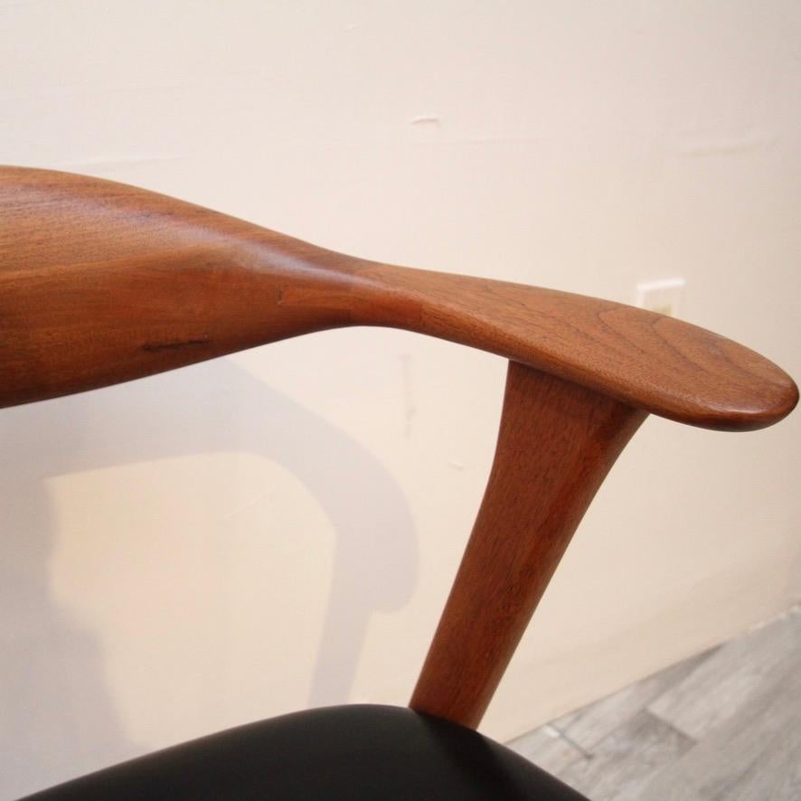 20th Century Model 49 Teak Armchairs by Erik Kirkegaard  for Høng Stolefabrik, Denmark, 1950s