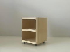 Model 4970 Cream Bedside Table by Anna Castelli for Kartell, 1970s, Italy