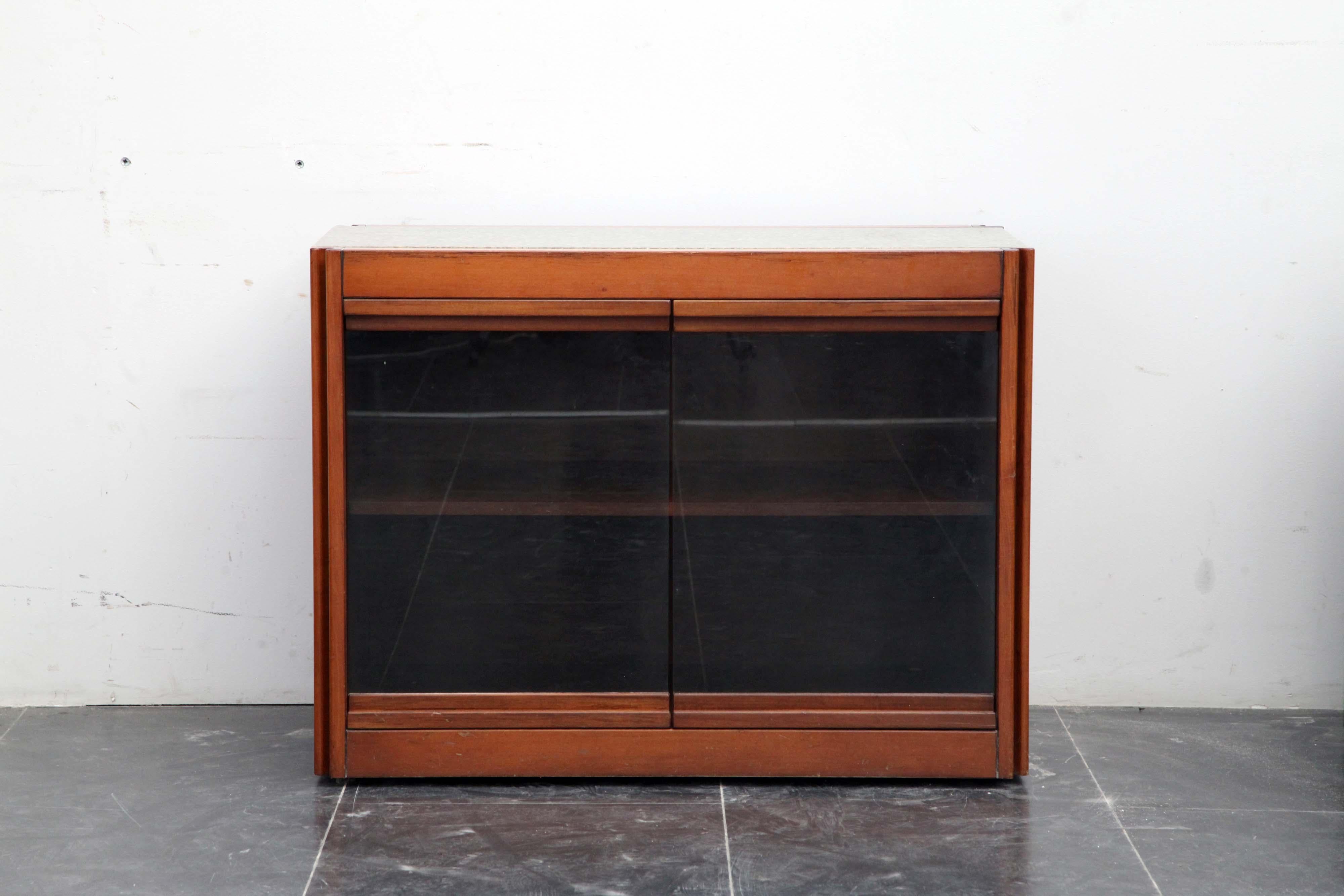 Italian Model 4D Cabinets by Angelo Mangiarotti for Molteni, 1960s, Set of 2 For Sale