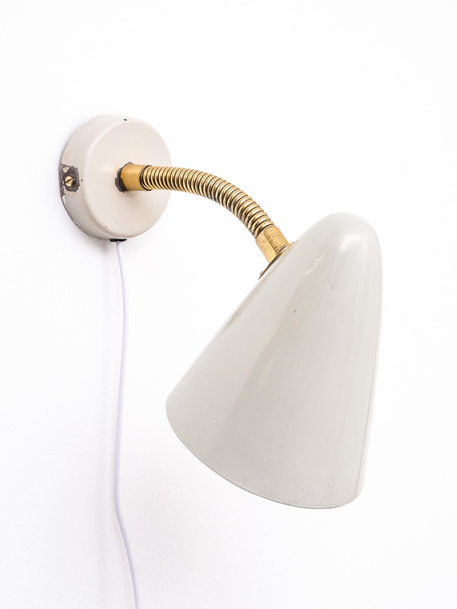 Metal Model 50-084 Wall Light by Lisa Johansson-Pape for Orno, 1950s