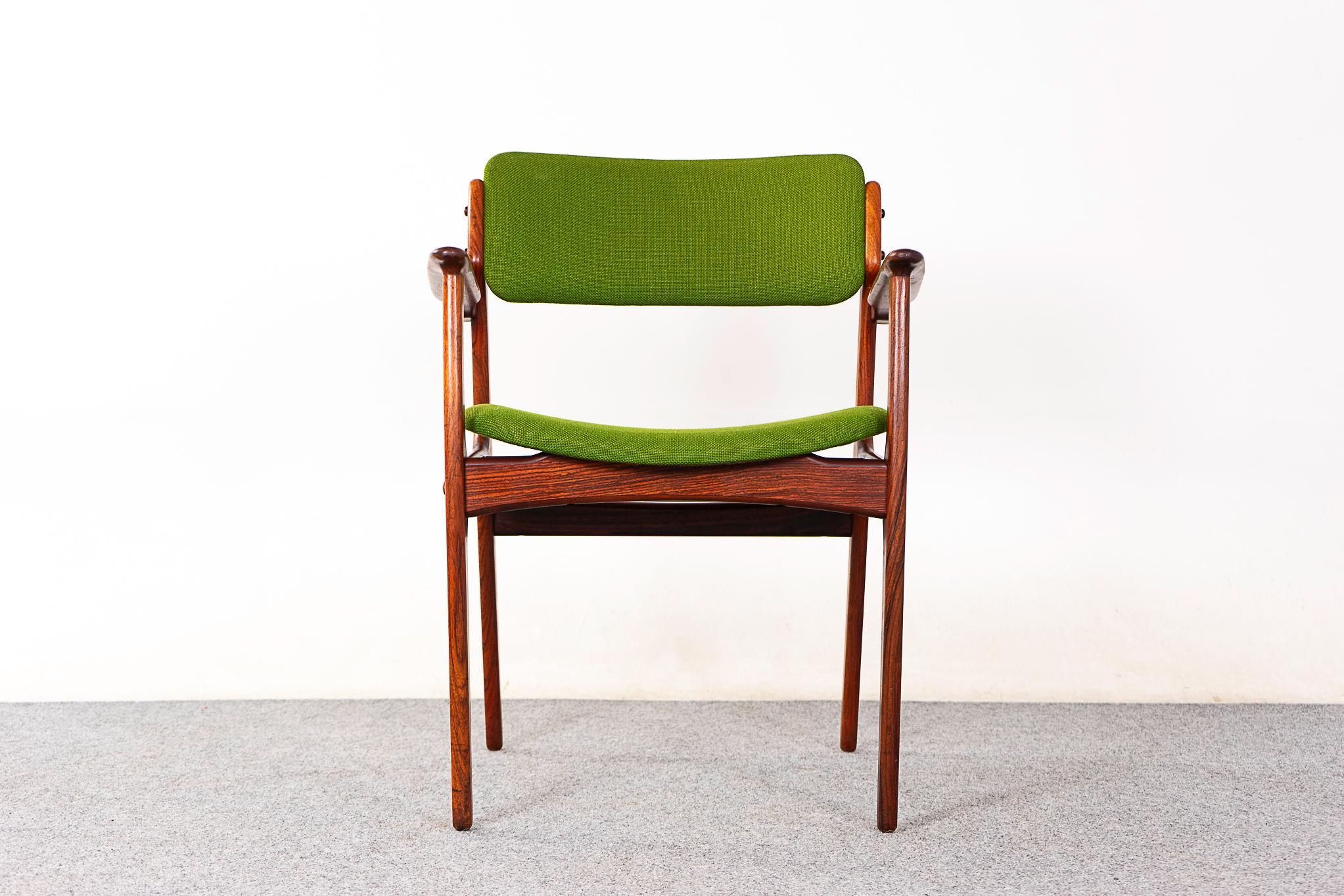 Scandinavian Modern Model 50 Rosewood Armchair by Erik Buch For Sale