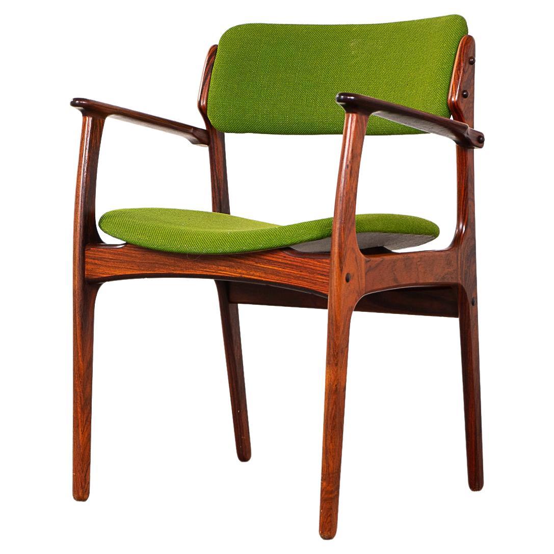 Model 50 Rosewood Armchair by Erik Buch For Sale