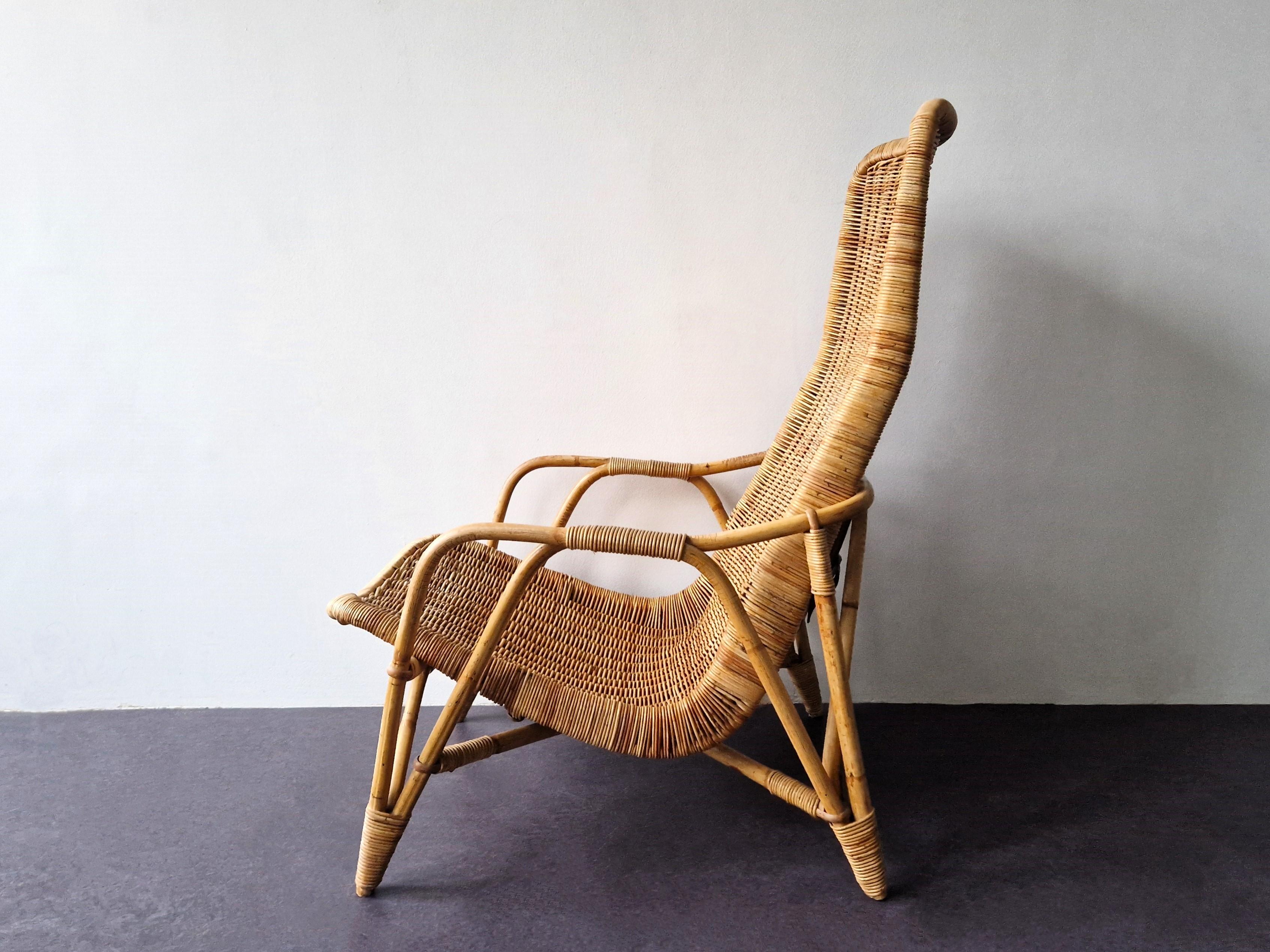 Mid-Century Modern Model 516a lounge chair by Dirk van Sliedregt for Gebr. Jonkers, 1950's