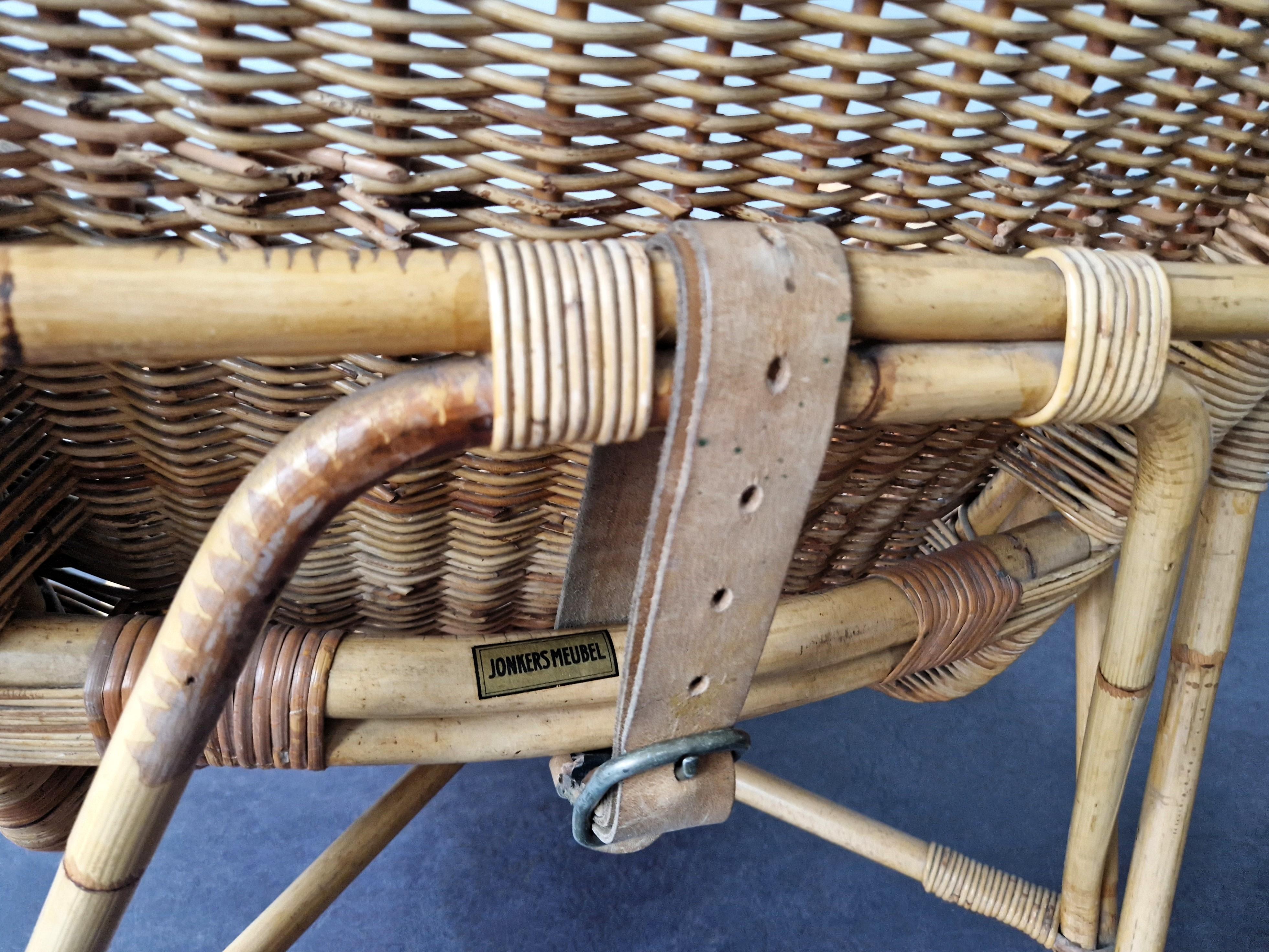 Chaise longue modèle 516a de Dirk van Sliedregt pour Gebr. Jonkers, années 1950 Bon état à Steenwijk, NL