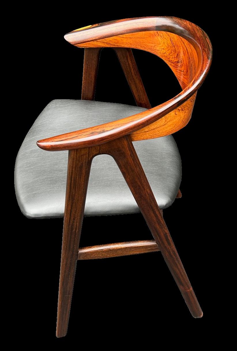 20th Century Model 52 Chair by Erik Kirkegaard for Høng Stolefabrik in Santos Rosewood