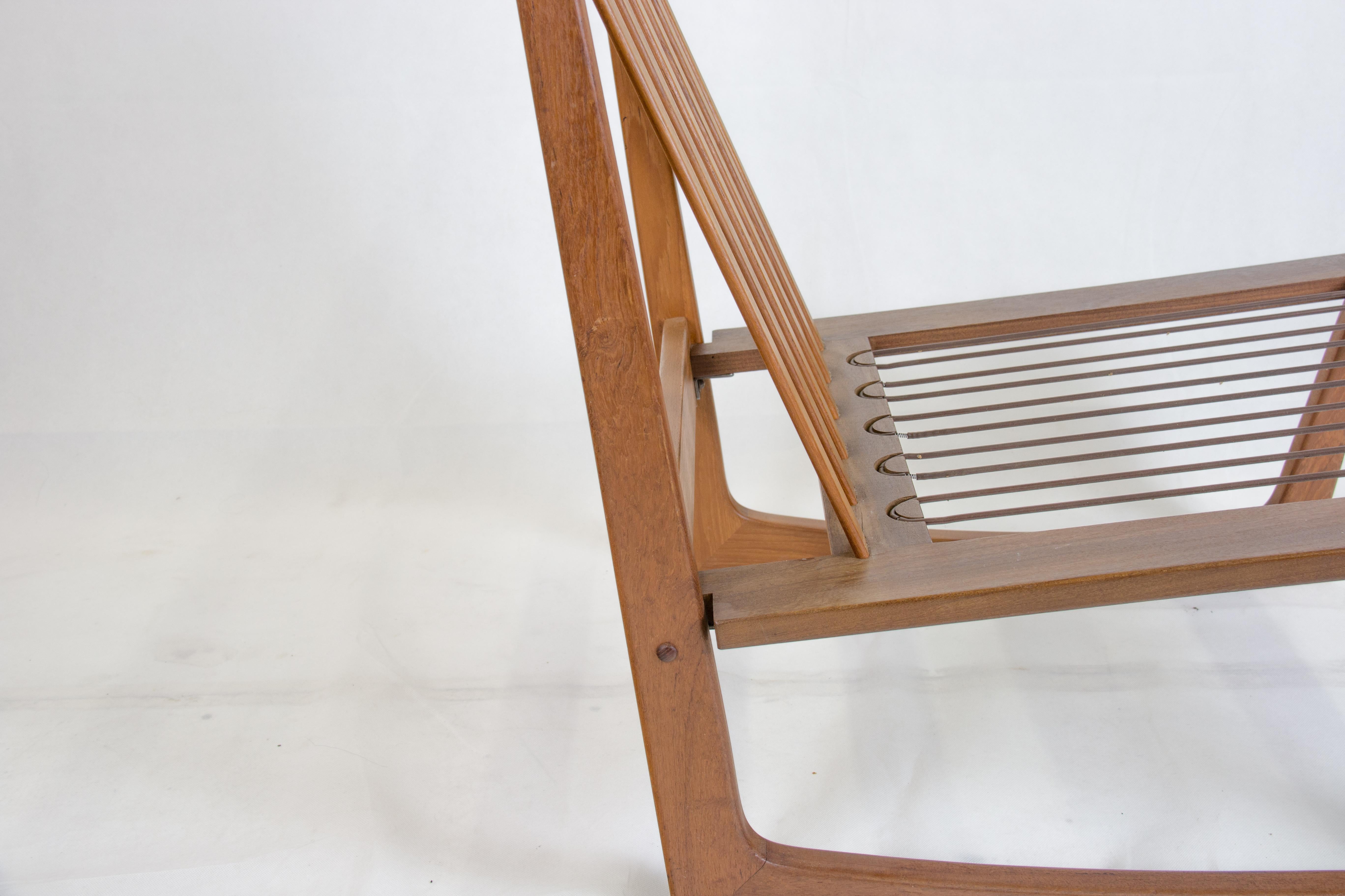 Model 522 Teak Easy Chairs by Hans Olsen for Brdr. Juul Kristensen For Sale 4