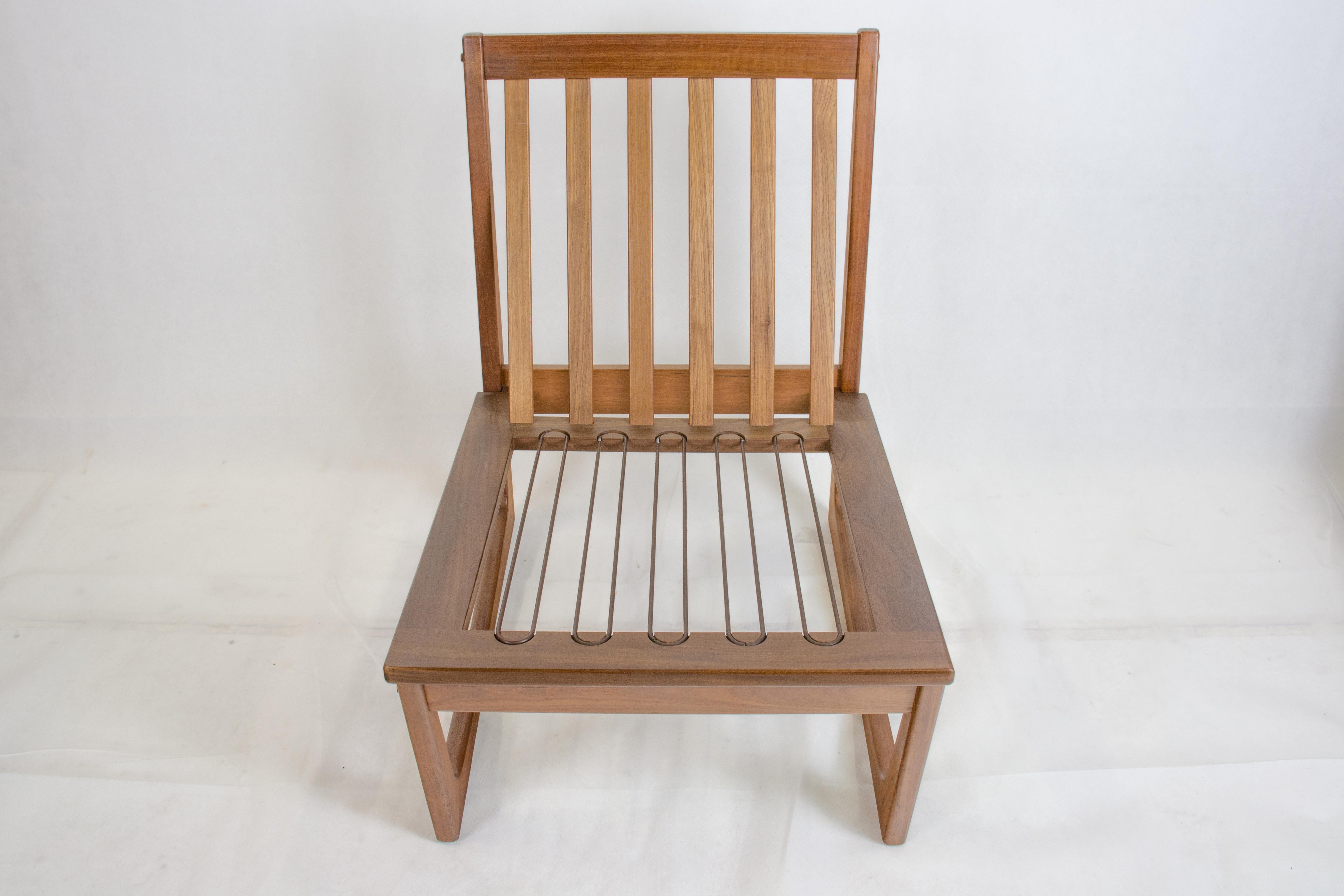 Easy Chairs aus Teakholz Modell 522 von Hans Olsen für Brdr. Juul Kristensen (Stoff) im Angebot