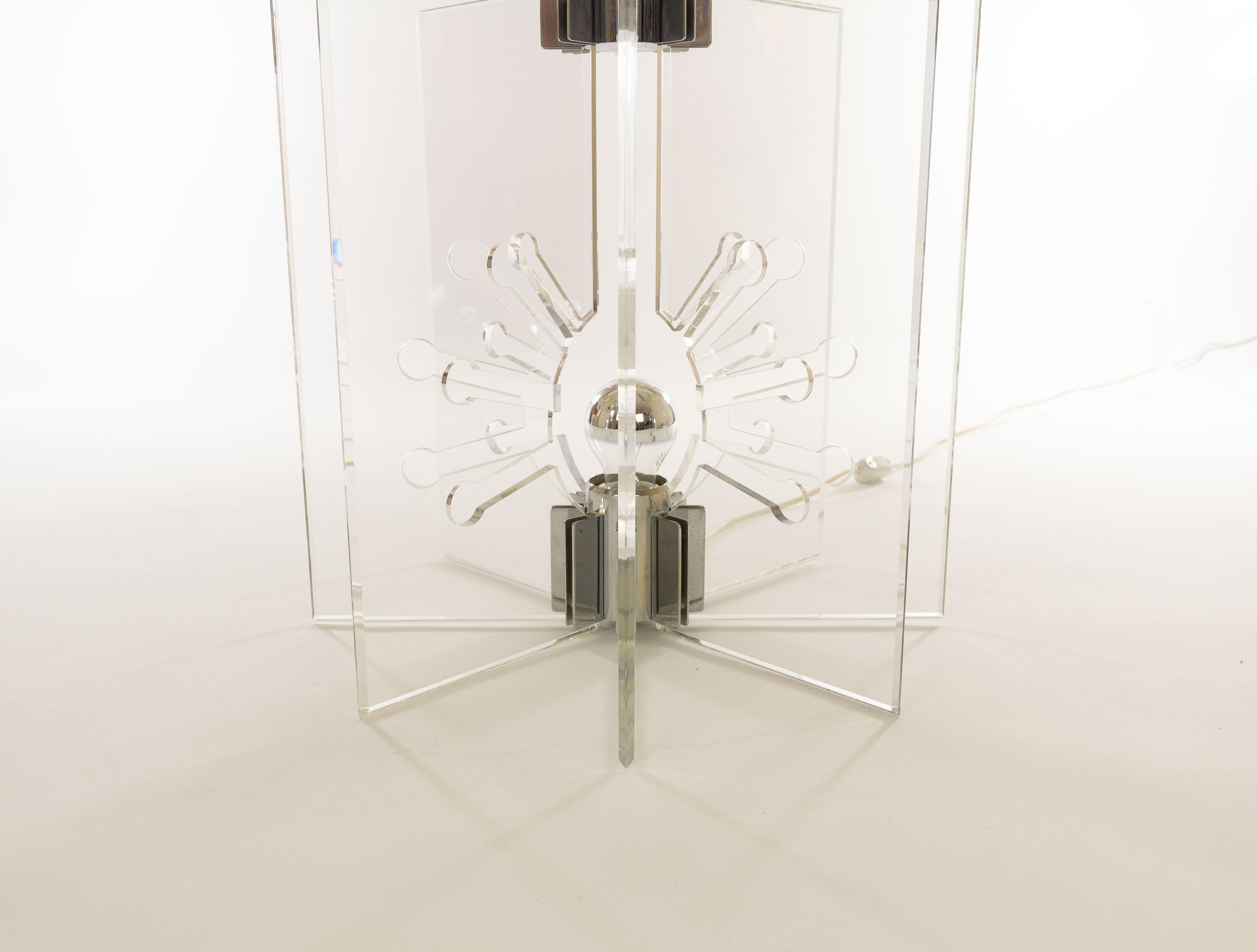 Polychromé Lampe de table Modèle 524 de Franco Albini & Franca Helg pour Arteluce, années 1960 en vente