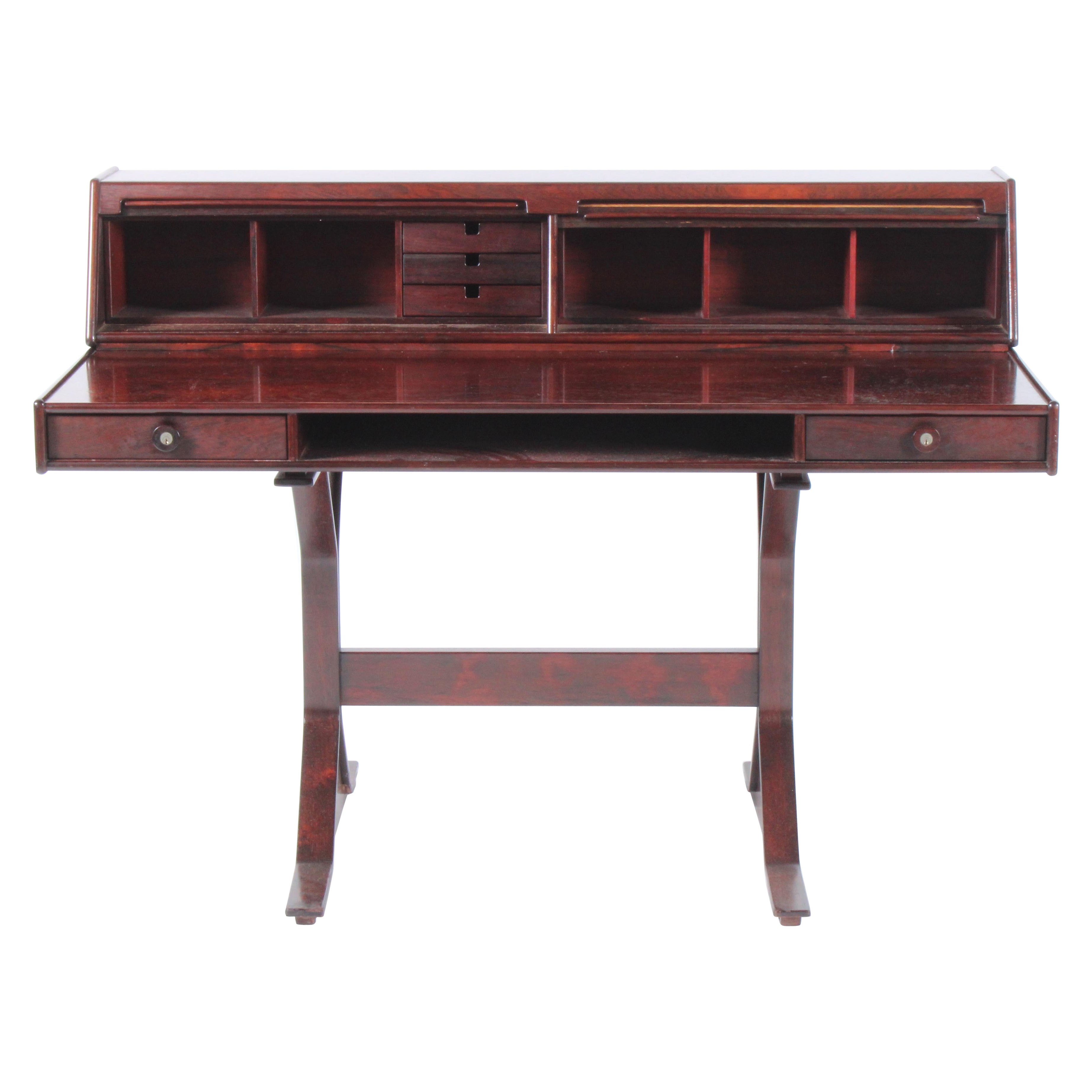 Model 53 Mid Century Italian Desk By Gianfranco Frattini For Bernini