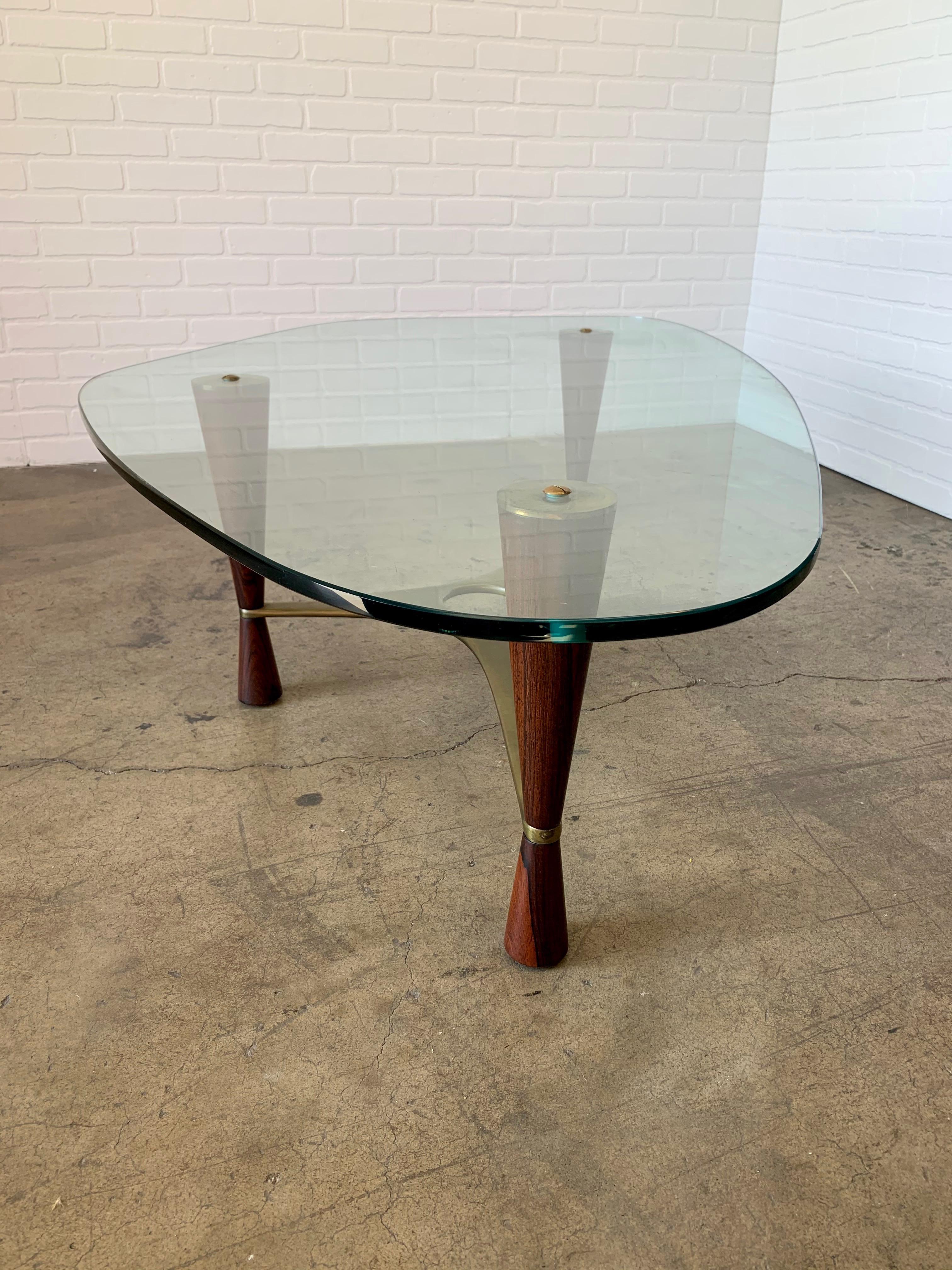 Laiton Table basse modèle 5309 d'Edward Wormley pour Dunbar en vente