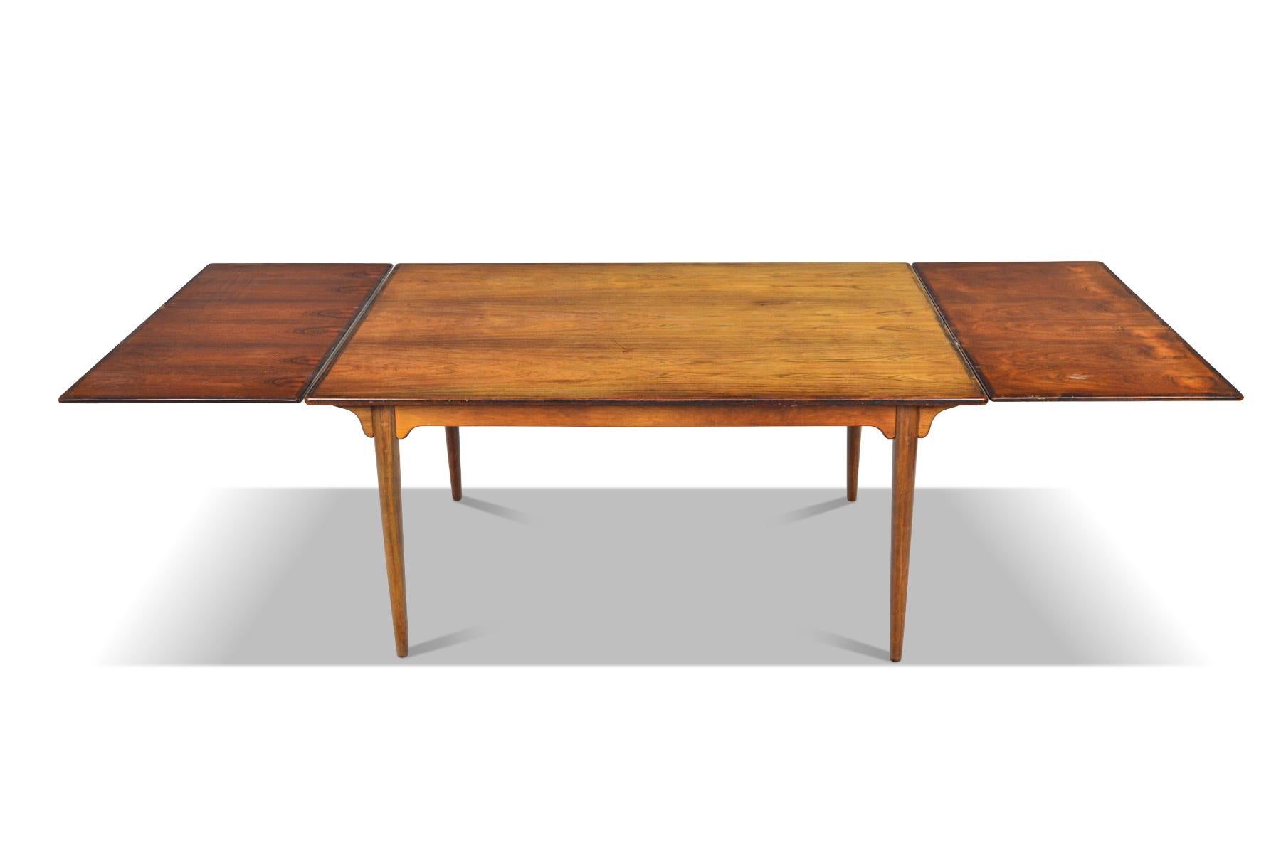Model 54 Danish Modern Rosewood Dining Table by Gunni Omann for Omann Jun In Good Condition In Berkeley, CA