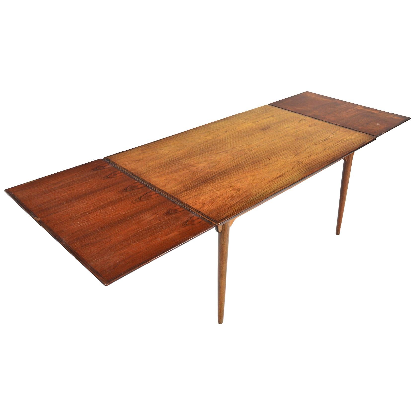 Model 54 Danish Modern Rosewood Dining Table by Gunni Omann for Omann Jun