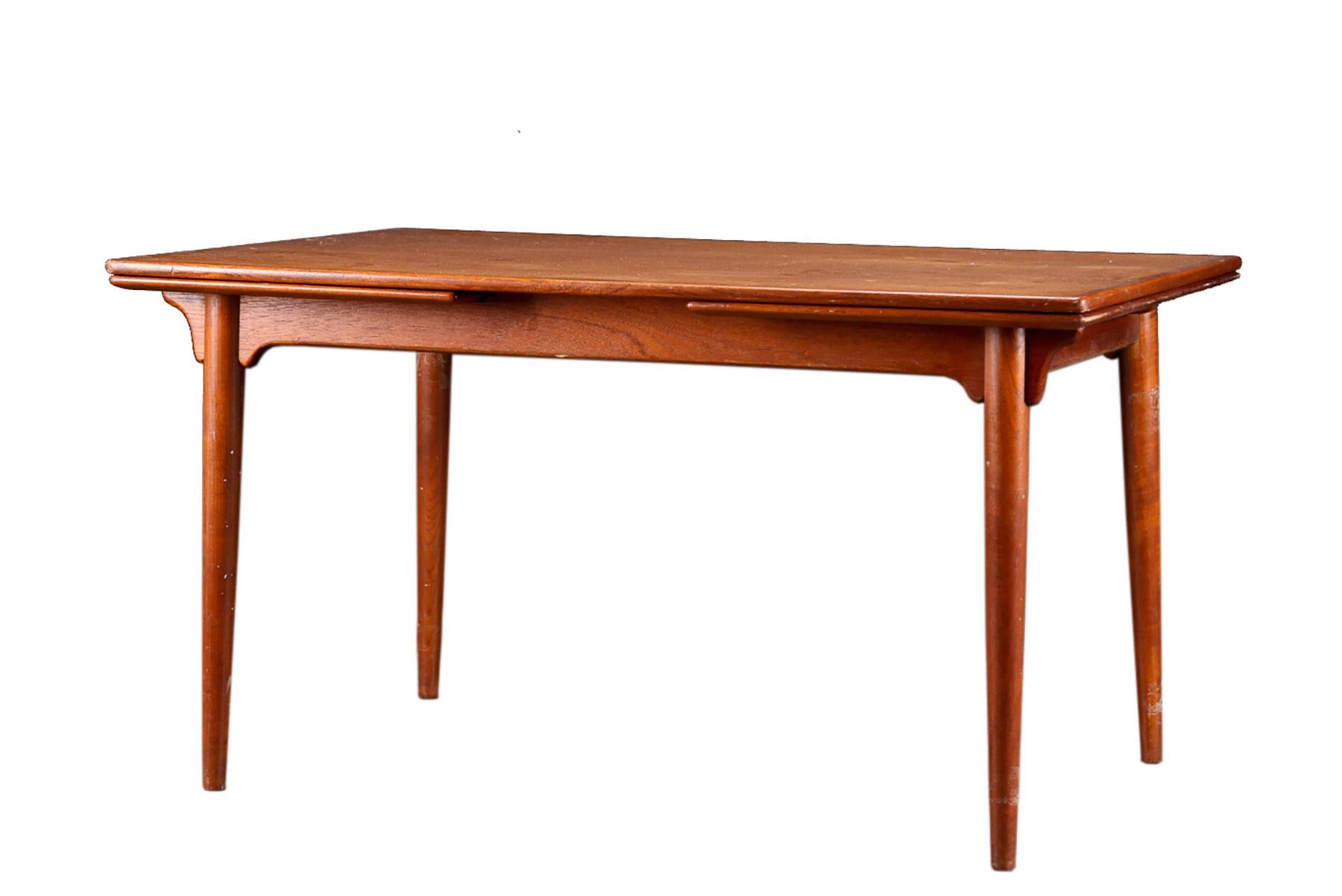 Scandinavian Modern Model 54 Danish Modern Teak Dining Table by Gunni Omann for Omann Jun