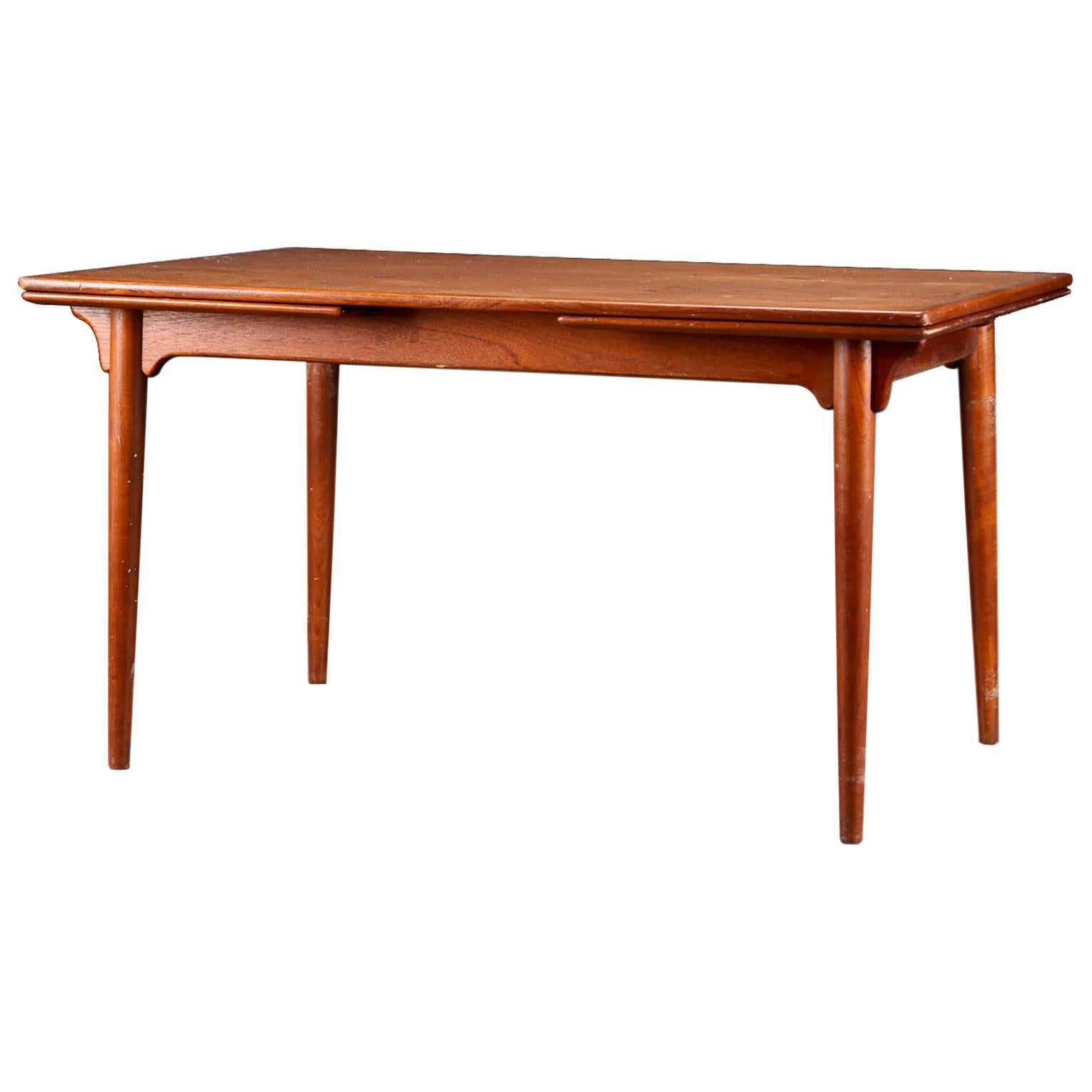 Model 54 Danish Modern Teak Dining Table by Gunni Omann for Omann Jun