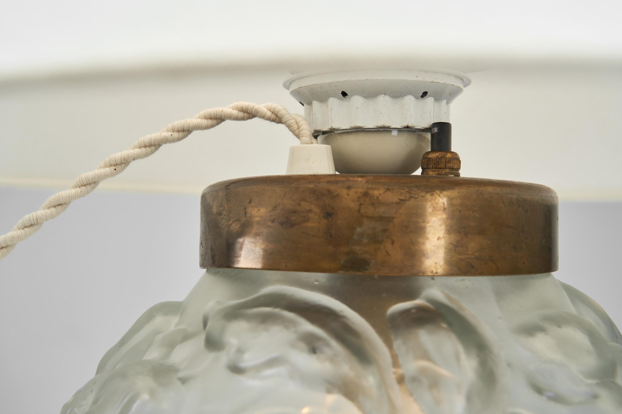 Lampe de table en verre Model No No 542 de Boréns, Suède, vers les années 1940 en vente 8