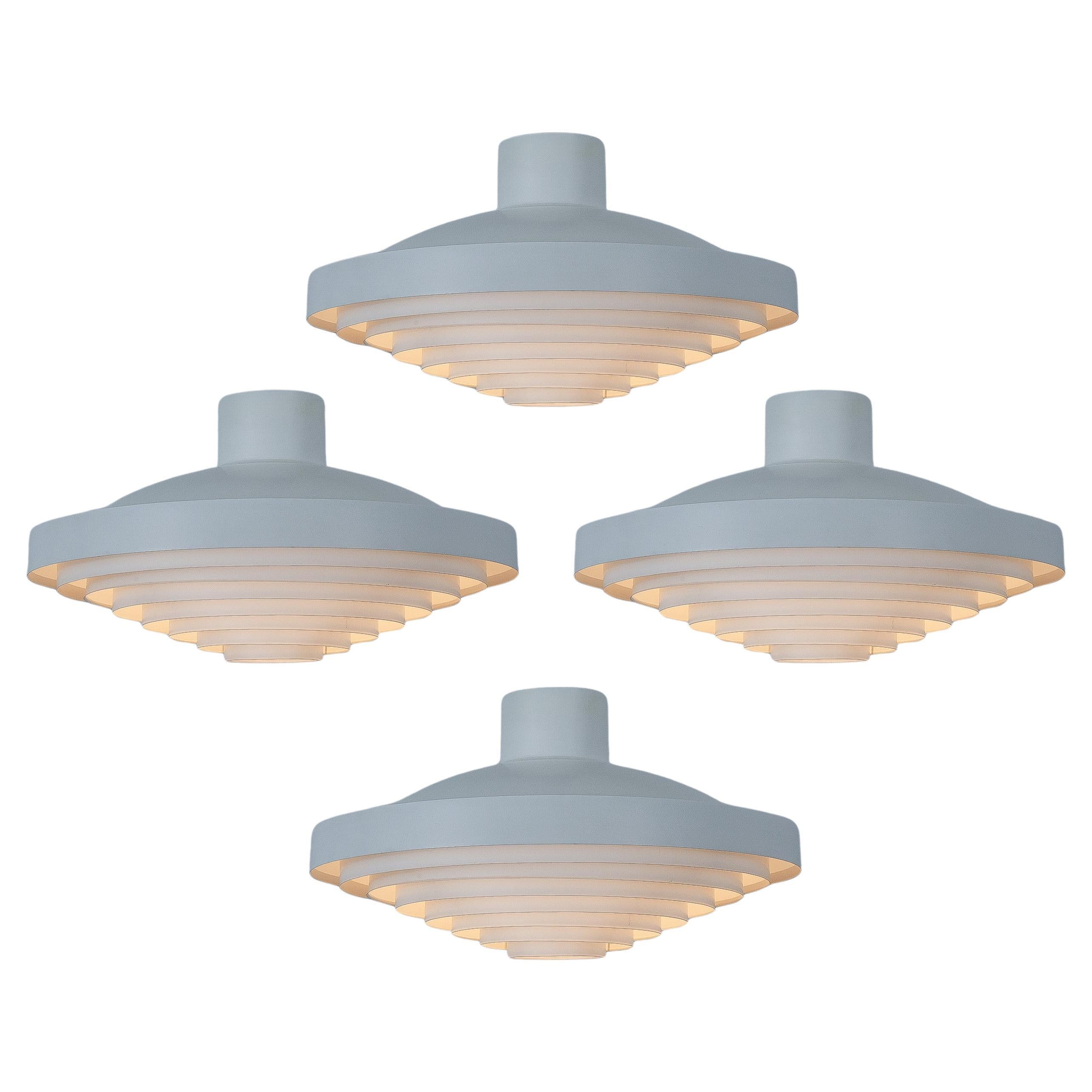 Model 5560/Z200 Flush Mounts (4) by Lisa Johansson-Pape for Orno