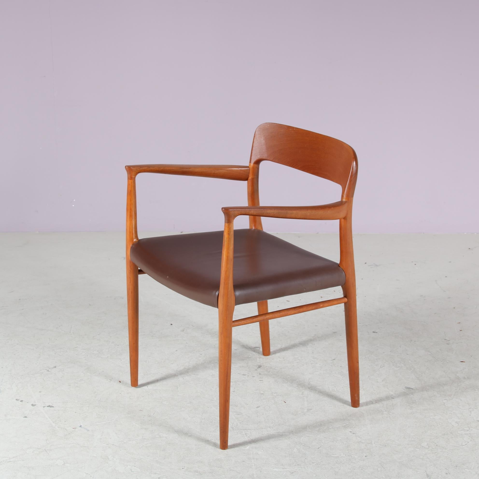 Model 56 Dining Chairs by Niels Otto Moller for Moller, Denmark For Sale 3