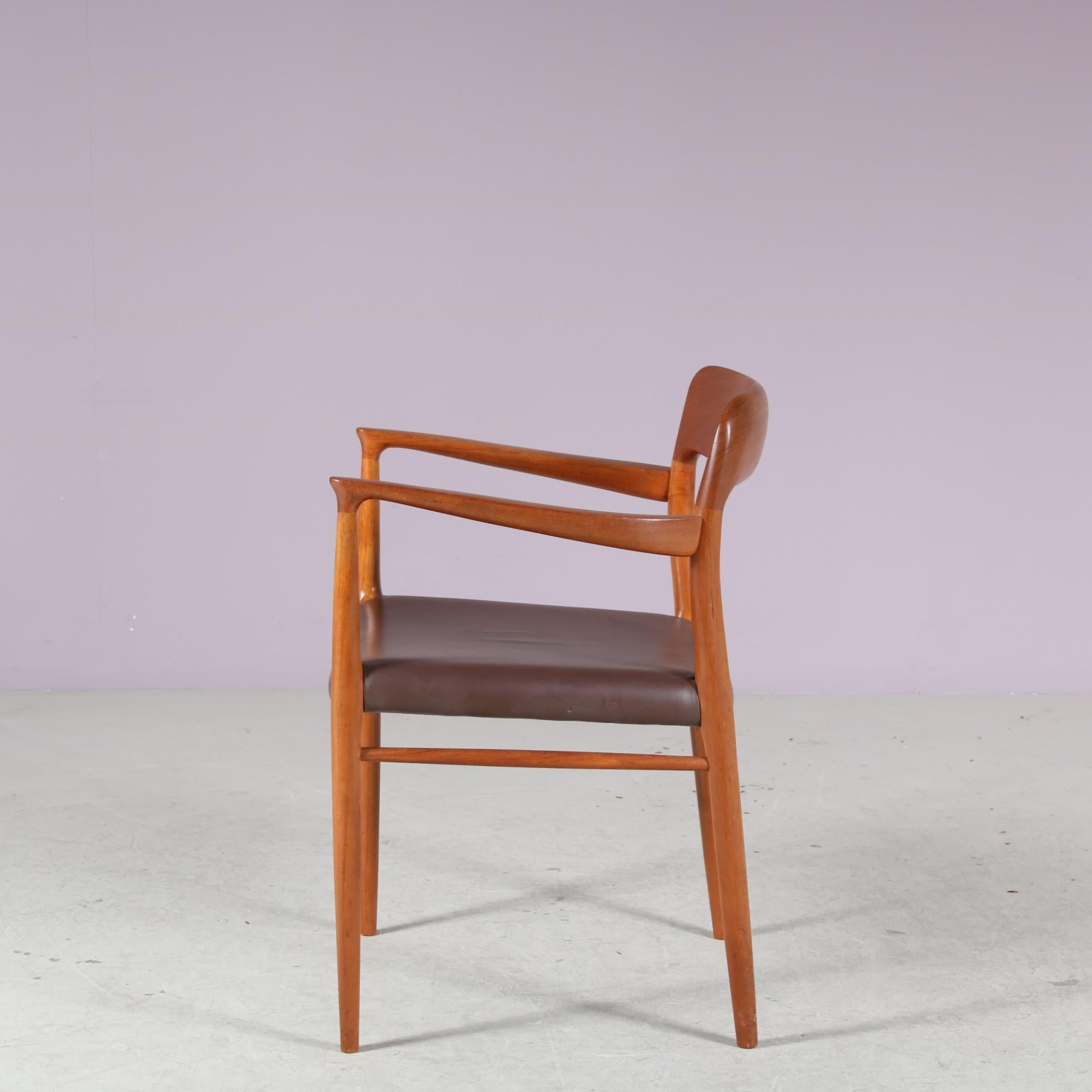 Model 56 Dining Chairs by Niels Otto Moller for Moller, Denmark For Sale 8