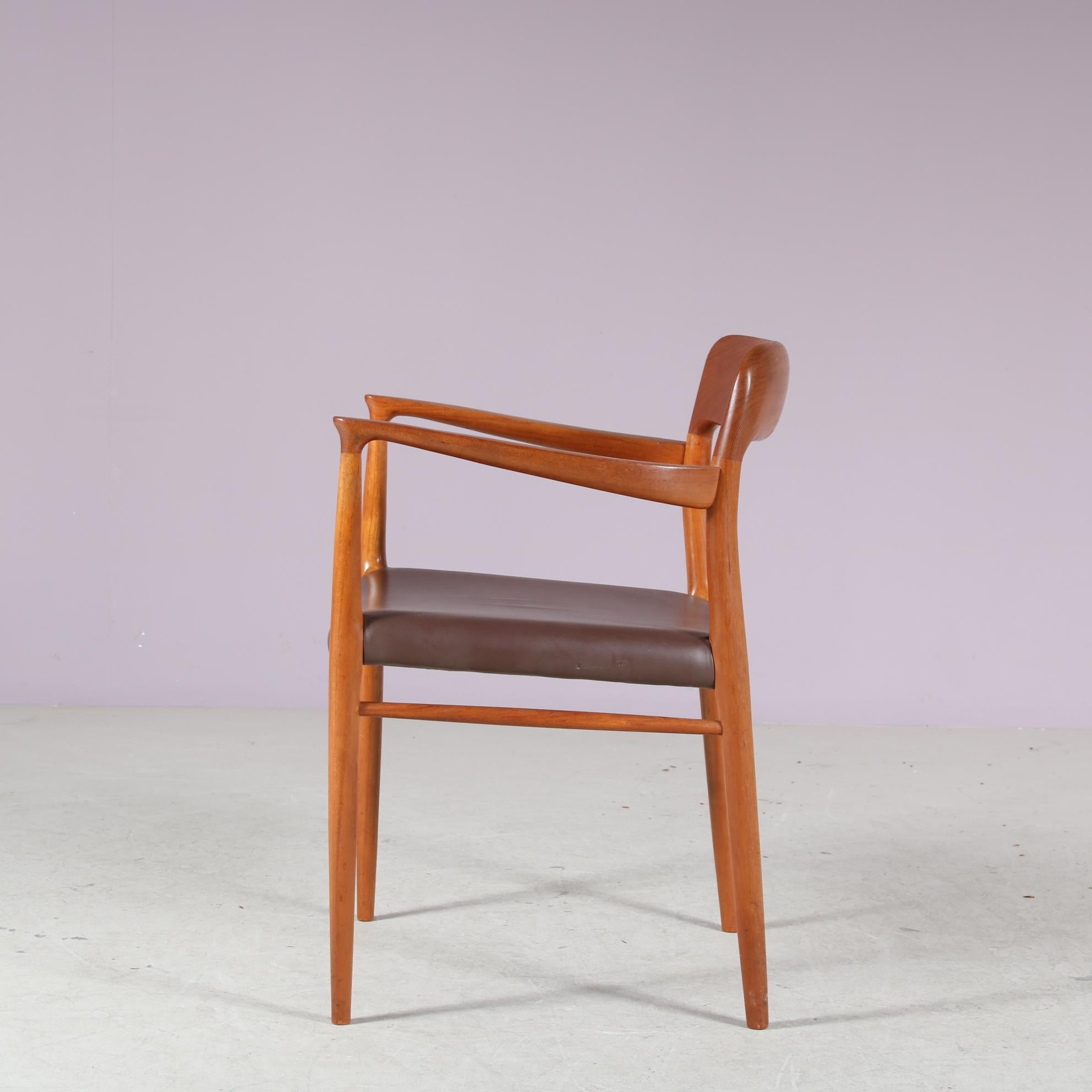 Model 56 Dining Chairs by Niels Otto Moller for Moller, Denmark For Sale 9