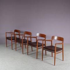 Model 56 Dining Chairs by Niels Otto Moller for Moller, Denmark