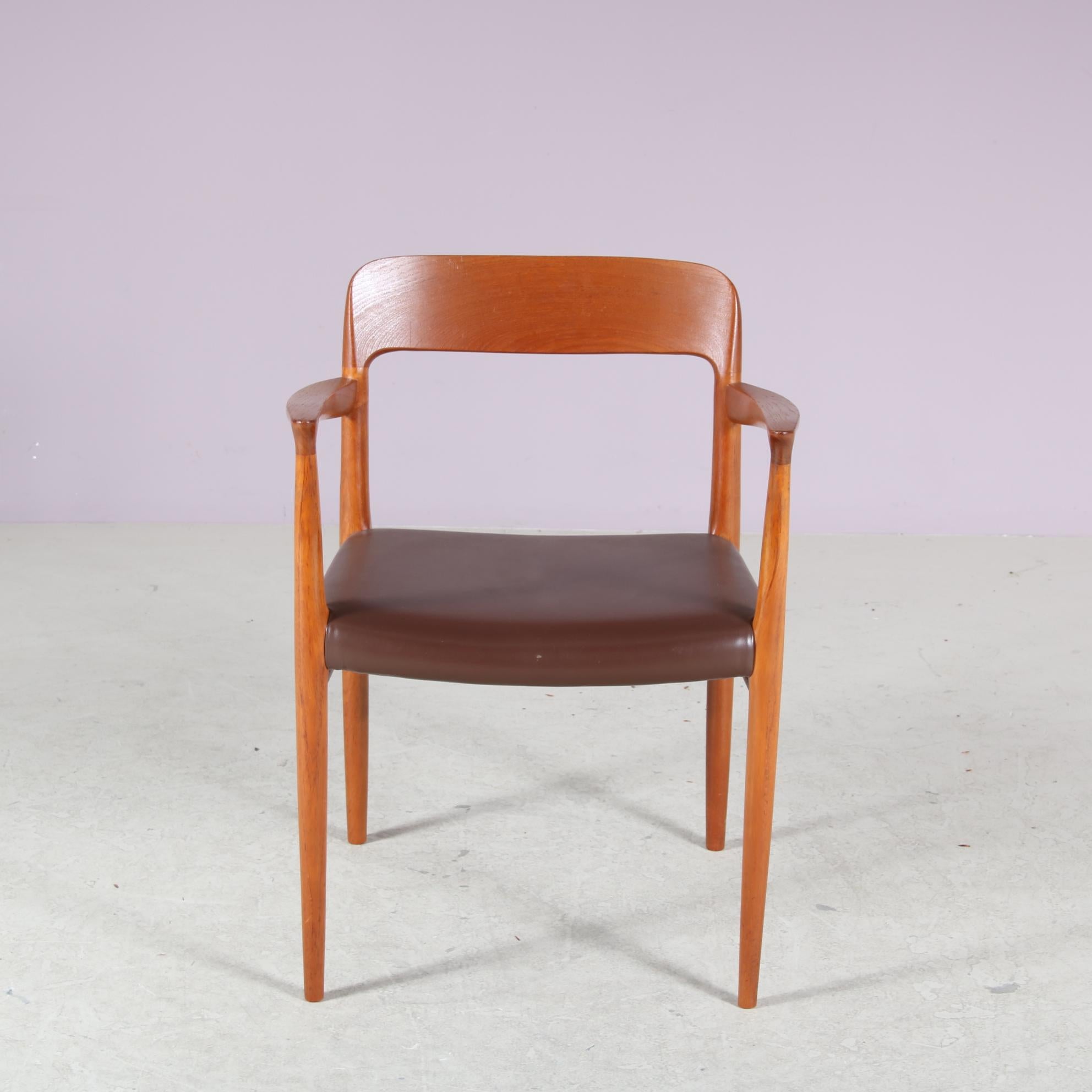 Model 56 Dining Chairs by Niels Otto Moller for Moller, Denmark For Sale 2