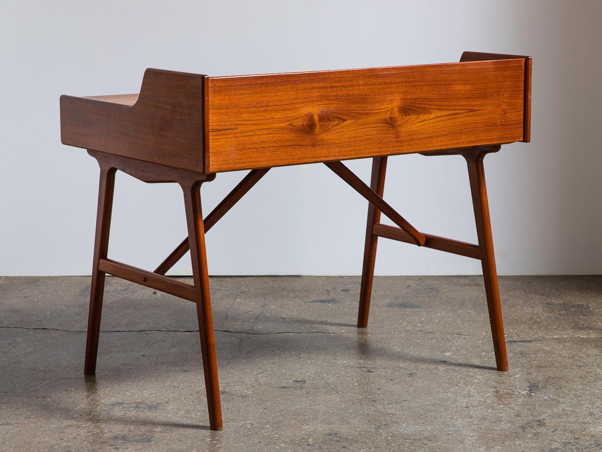 Mid-20th Century Model 56 Teak Desk by Arne Wahl Iversen For Sale