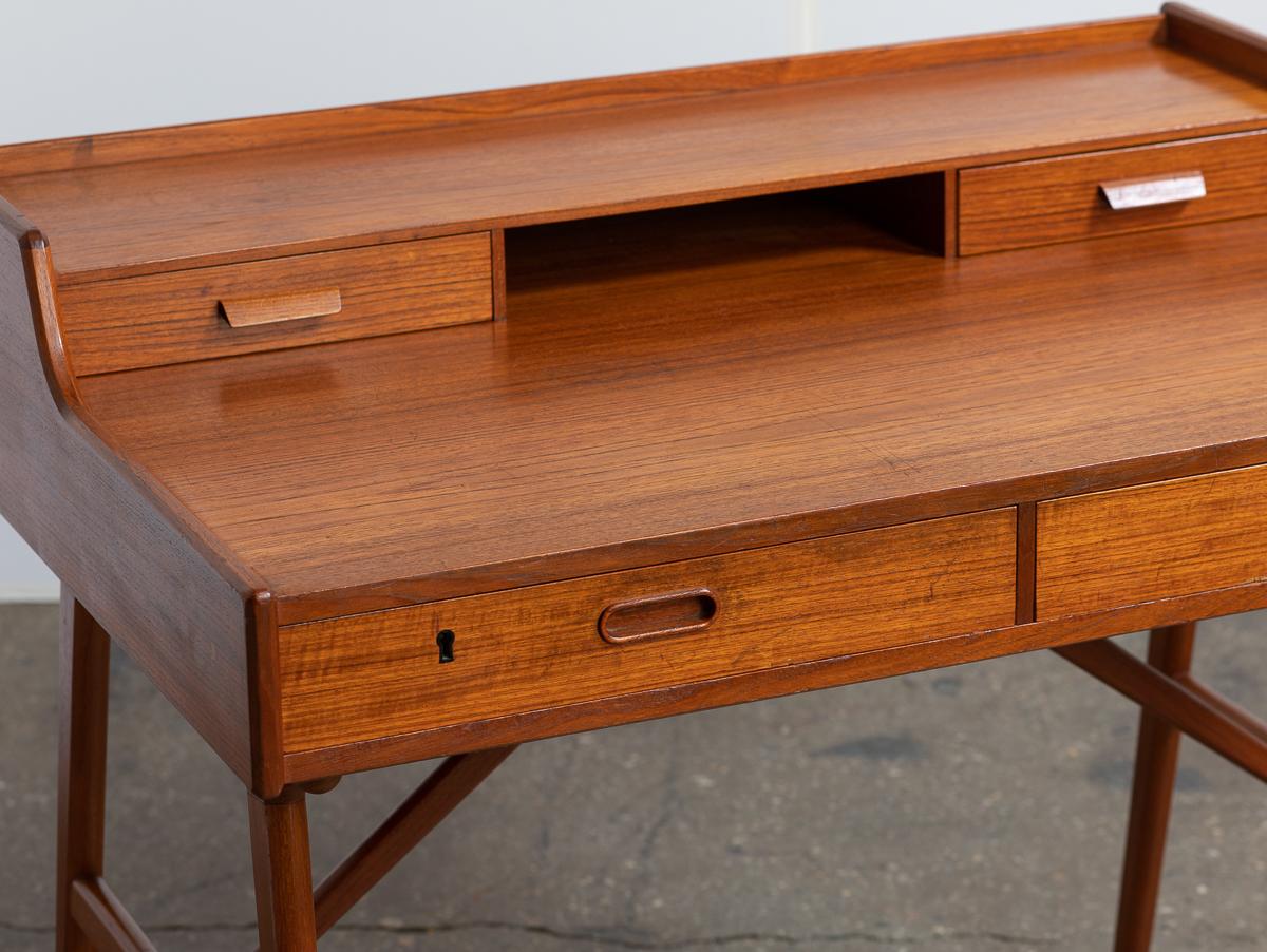 Model 56 Teak Desk by Arne Wahl Iversen For Sale 2