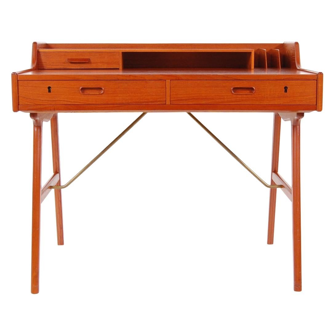 Model 56 Teak Desk by Arne Wahl Iversen