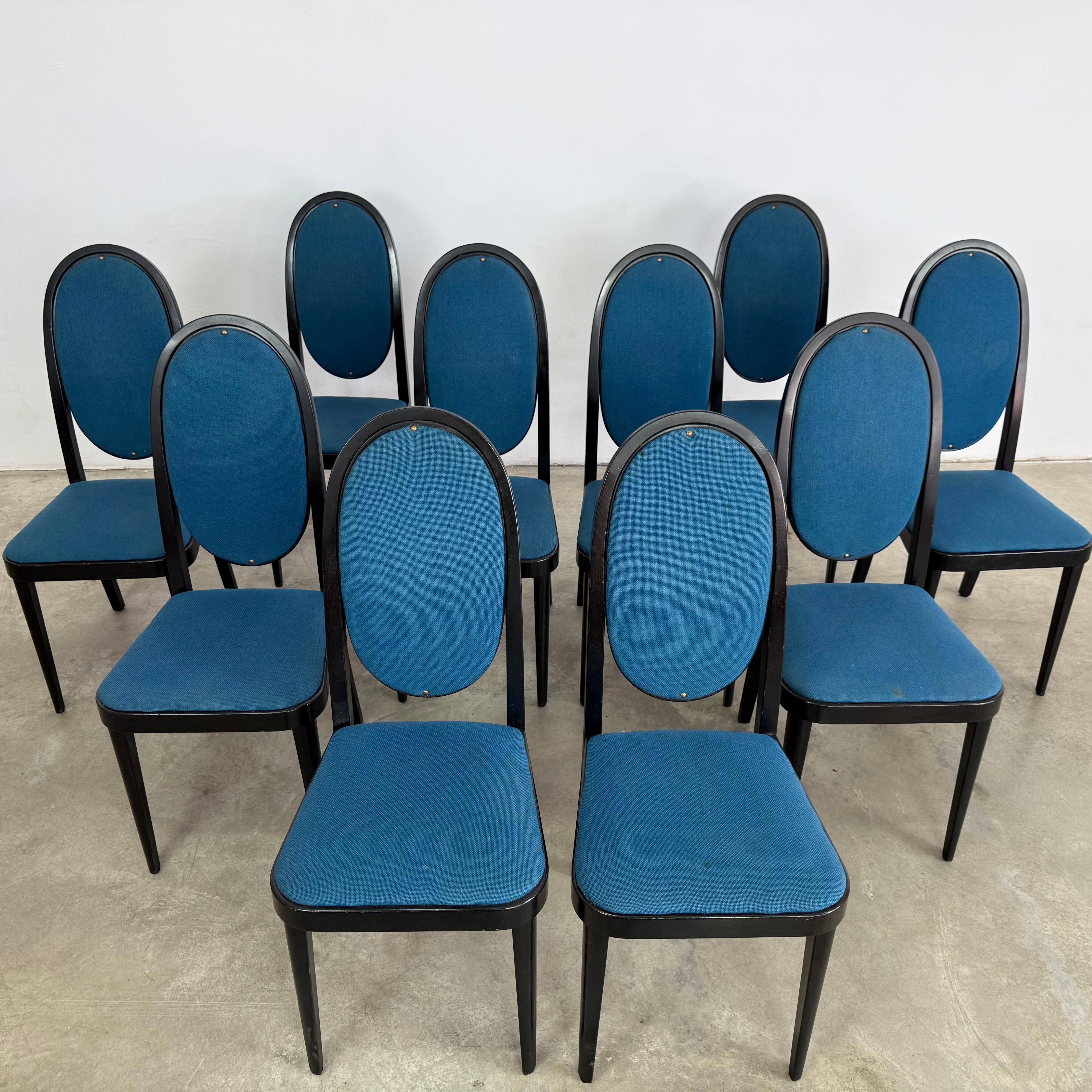 Secessione di Vienna Model 567 Chairs by Otto Prustscher Fot Thonet – Set of 10 in vendita
