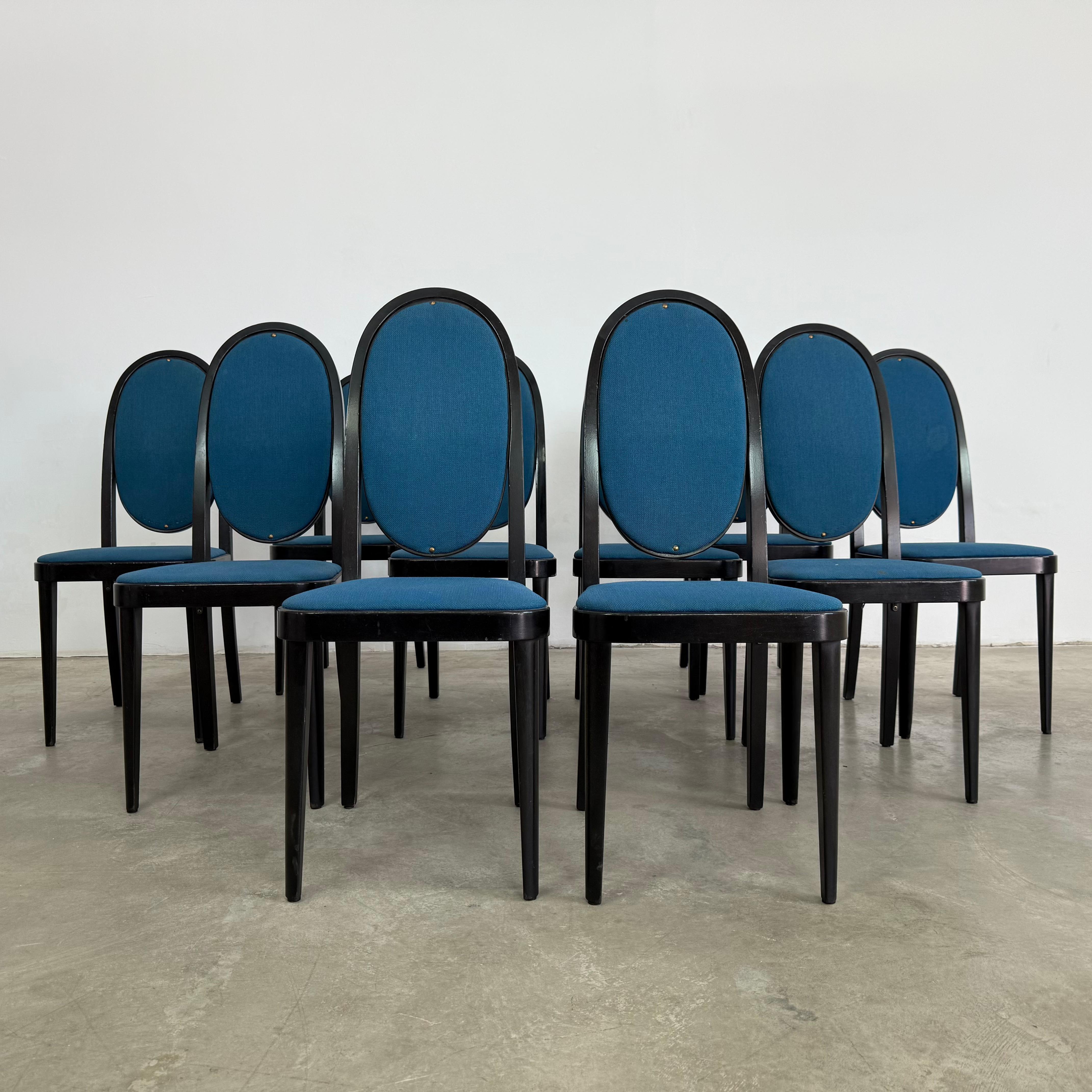 Austriaco Model 567 Chairs by Otto Prustscher Fot Thonet – Set of 10 in vendita