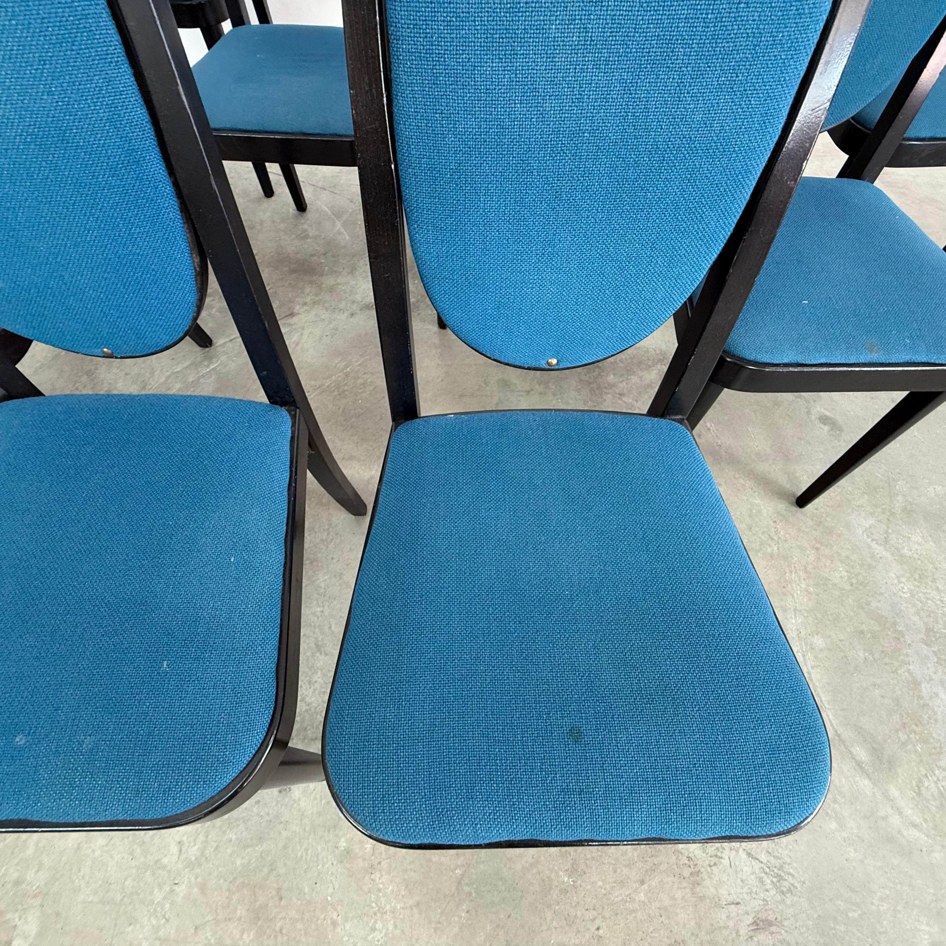 Tessuto Model 567 Chairs by Otto Prustscher Fot Thonet – Set of 10 in vendita