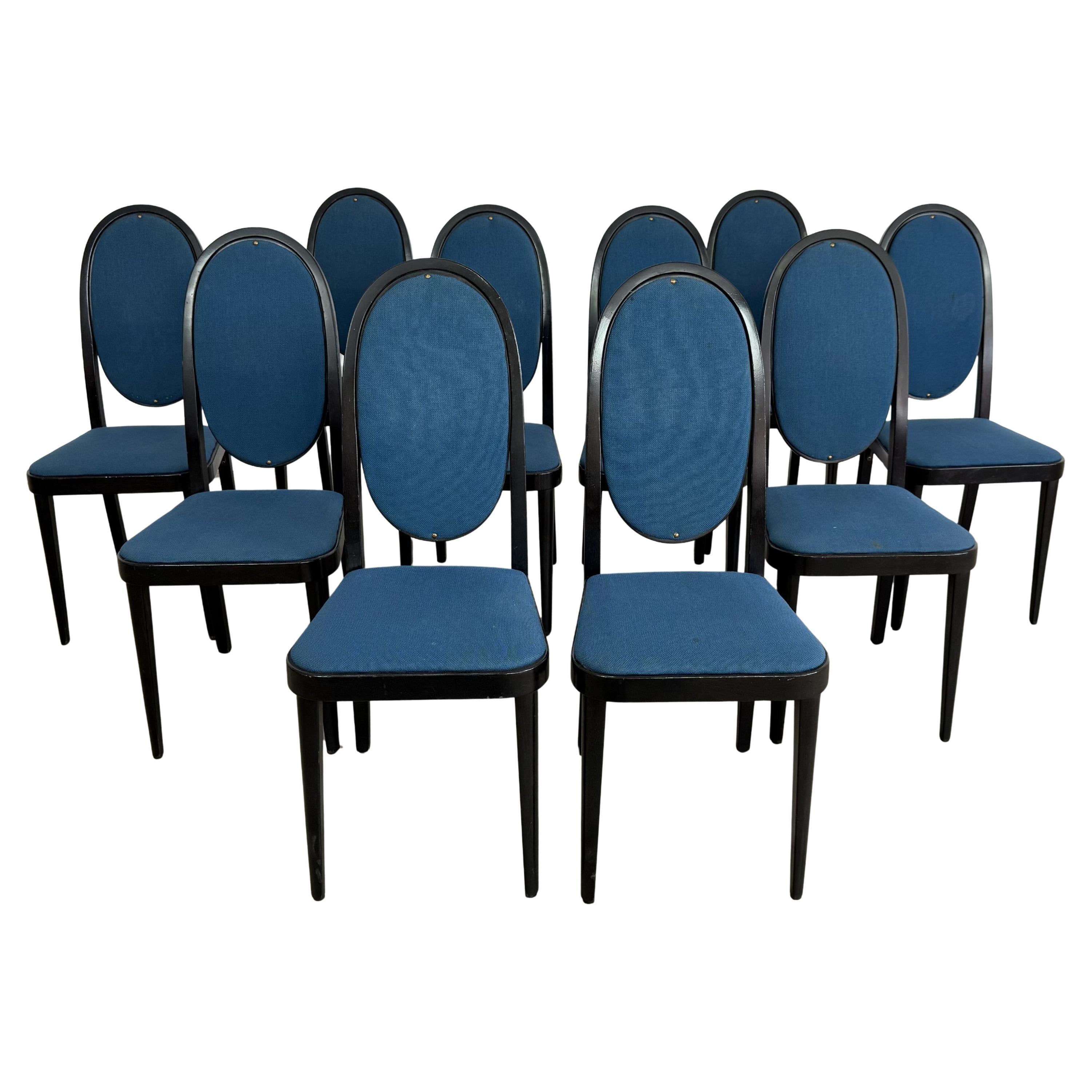 Model 567 Chairs by Otto Prustscher Fot Thonet – Set of 10 in vendita