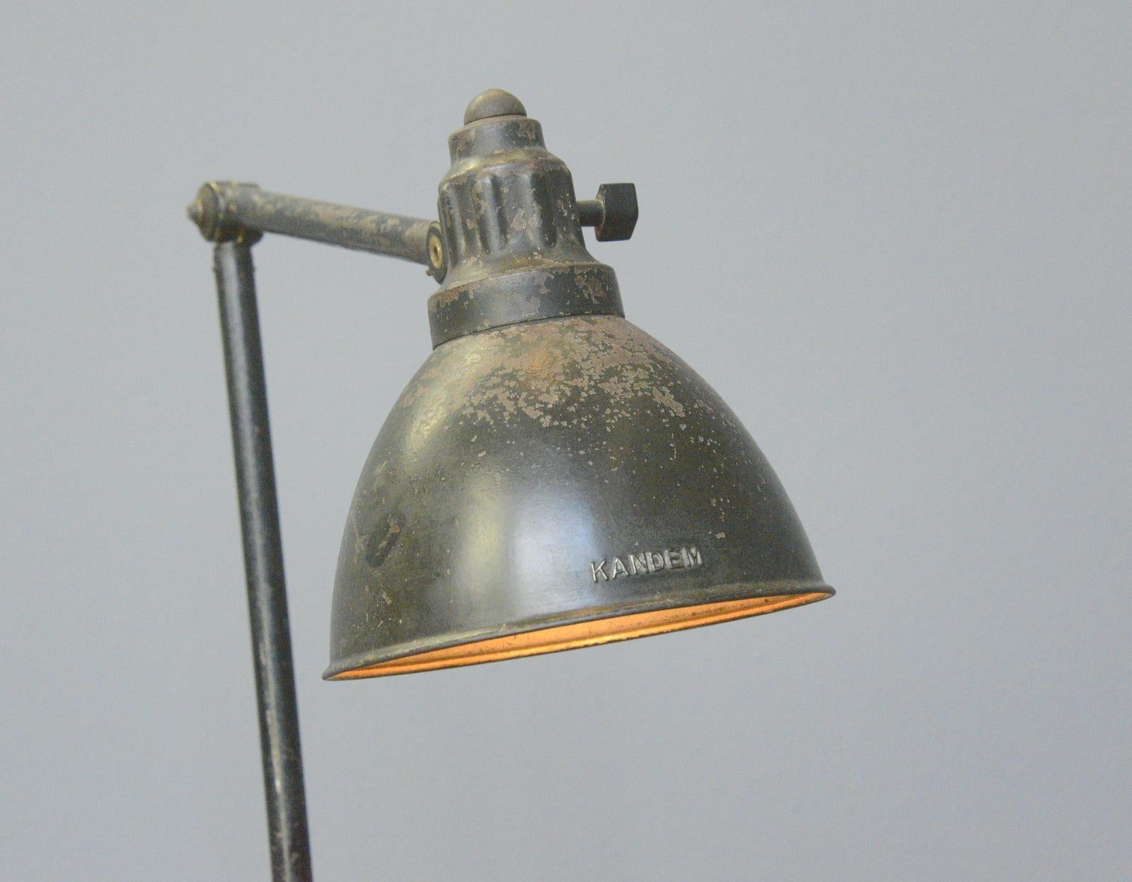 Lampe de bureau Kandem modèle 574, vers les années 1920 en vente 6