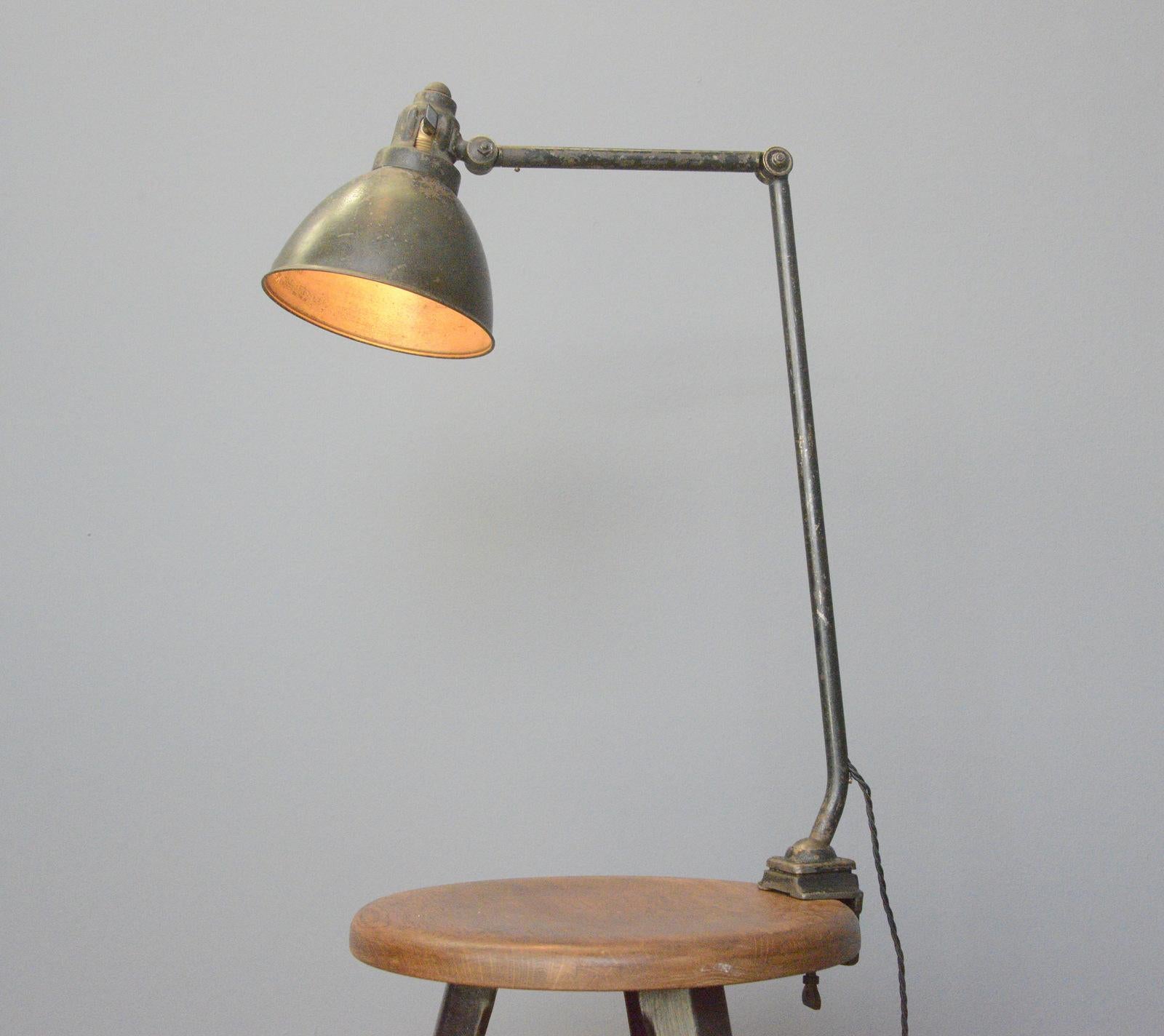 German Model 574 Kandem Desk Lamp, Circa 1920s For Sale