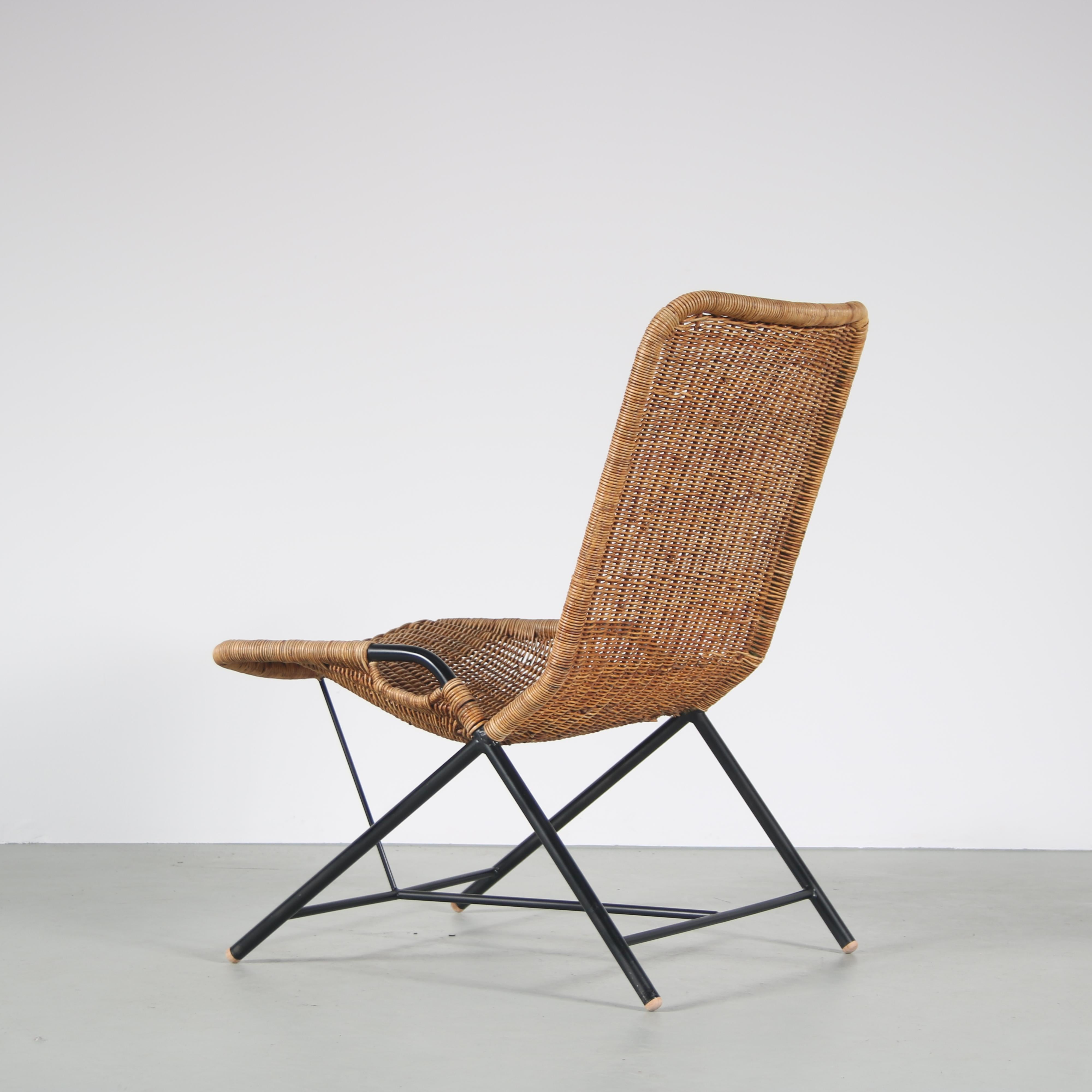 Modell 587 Stuhl von Dirk van Sliedregt, Niederlande 1950 (Mitte des 20. Jahrhunderts) im Angebot