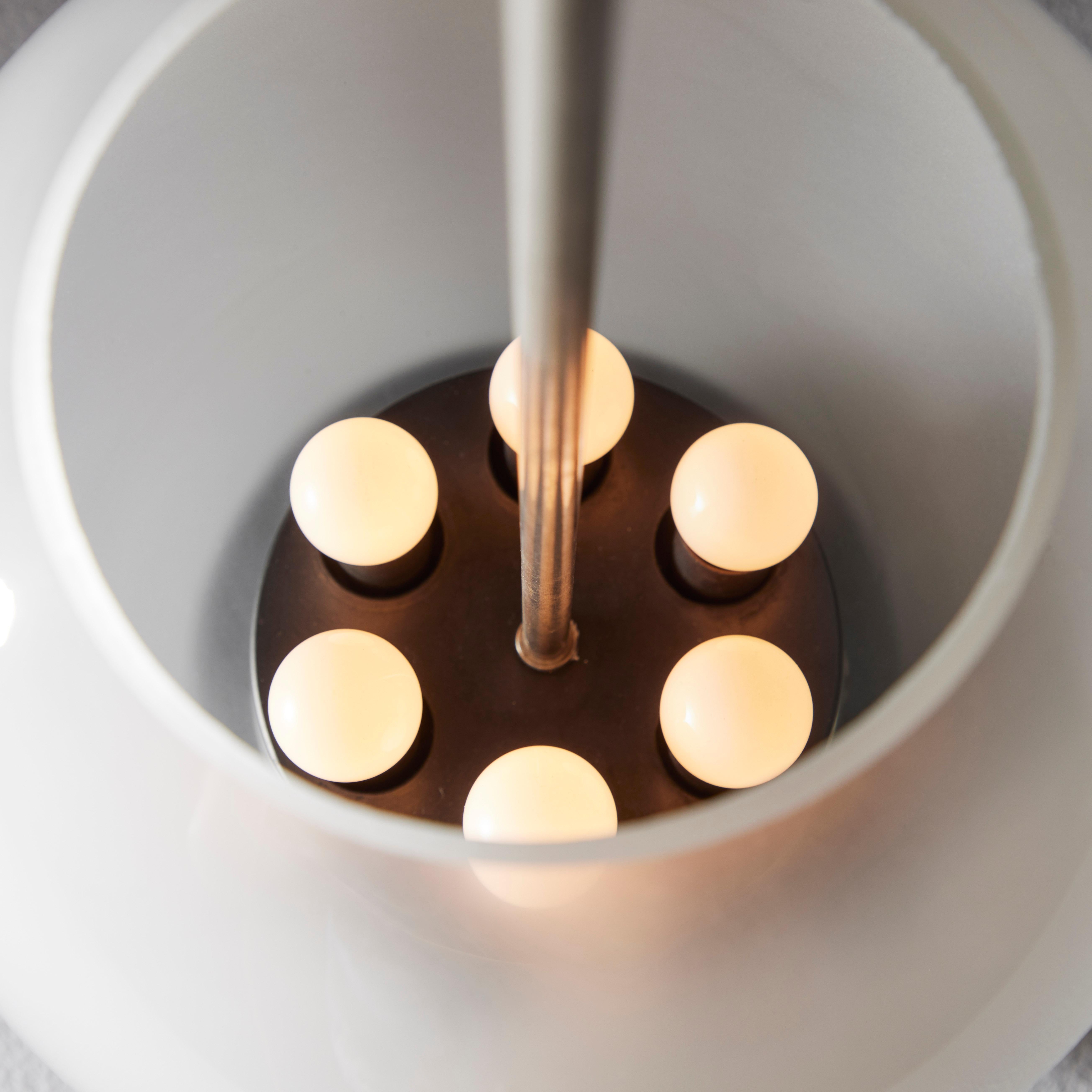 Verre Lampe de table Modèle 593 de Gino Sarfatti pour Arteluce en vente